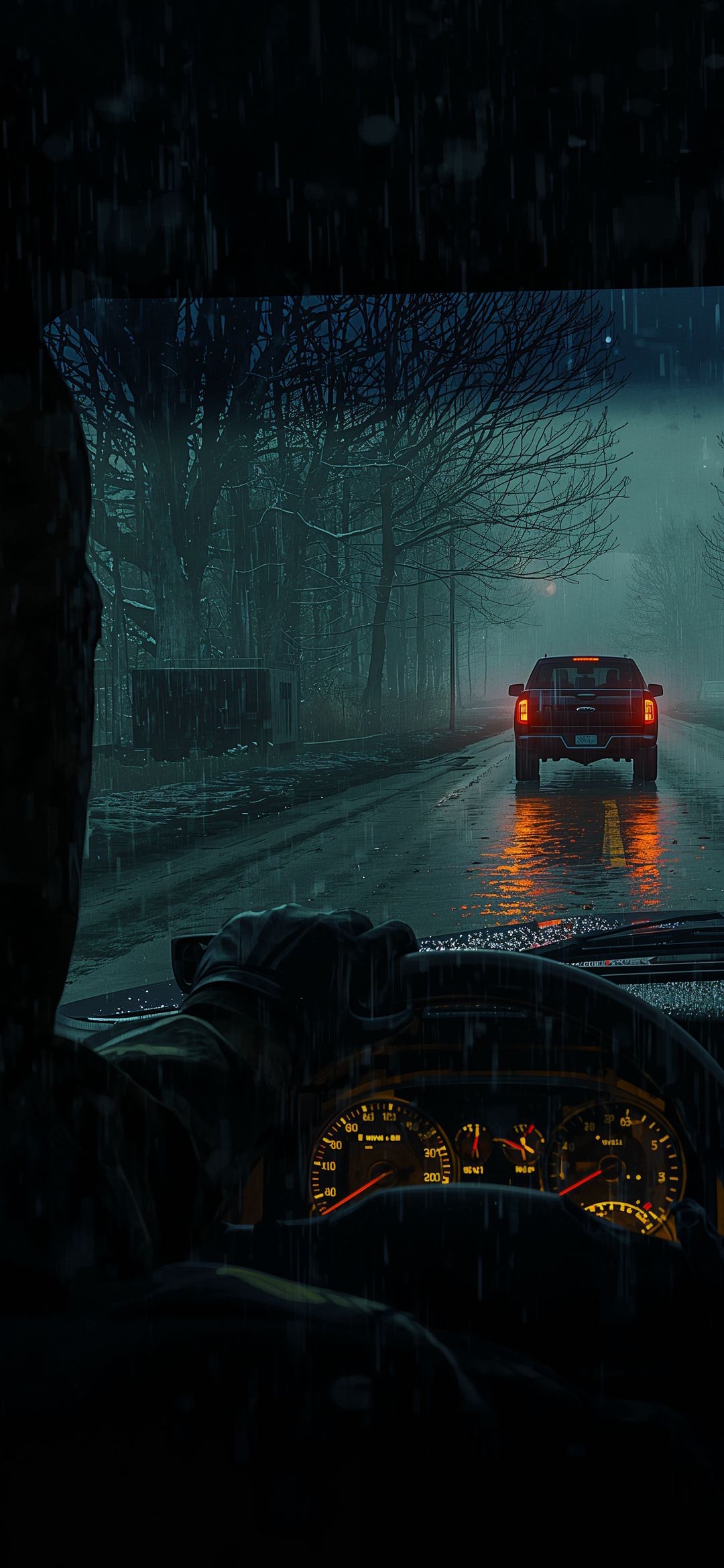 Rainy Night Drive - urban wallpaper for OpersCraft