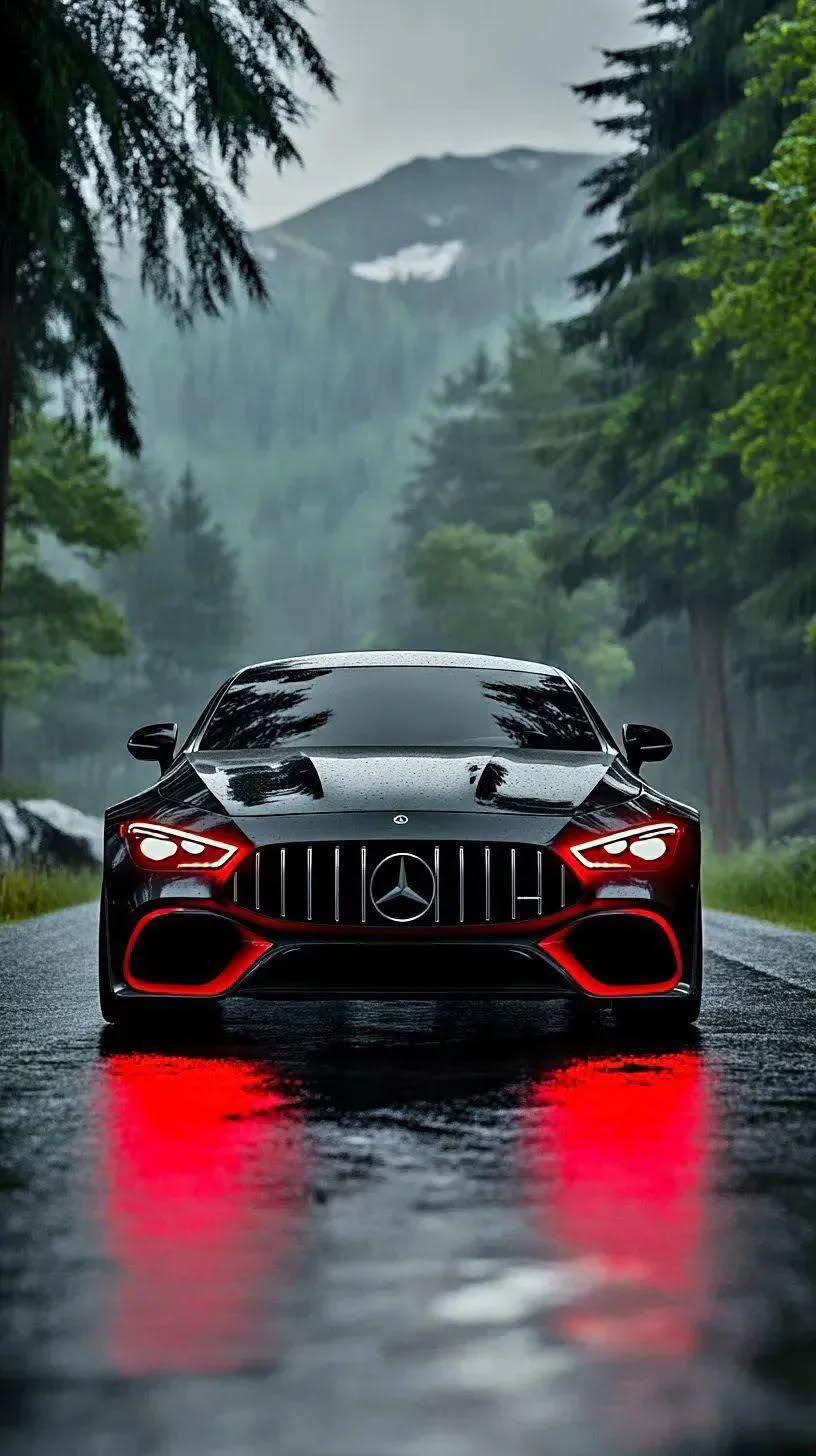 Red Accent Mercedes - random wallpaper for OpersCraft
