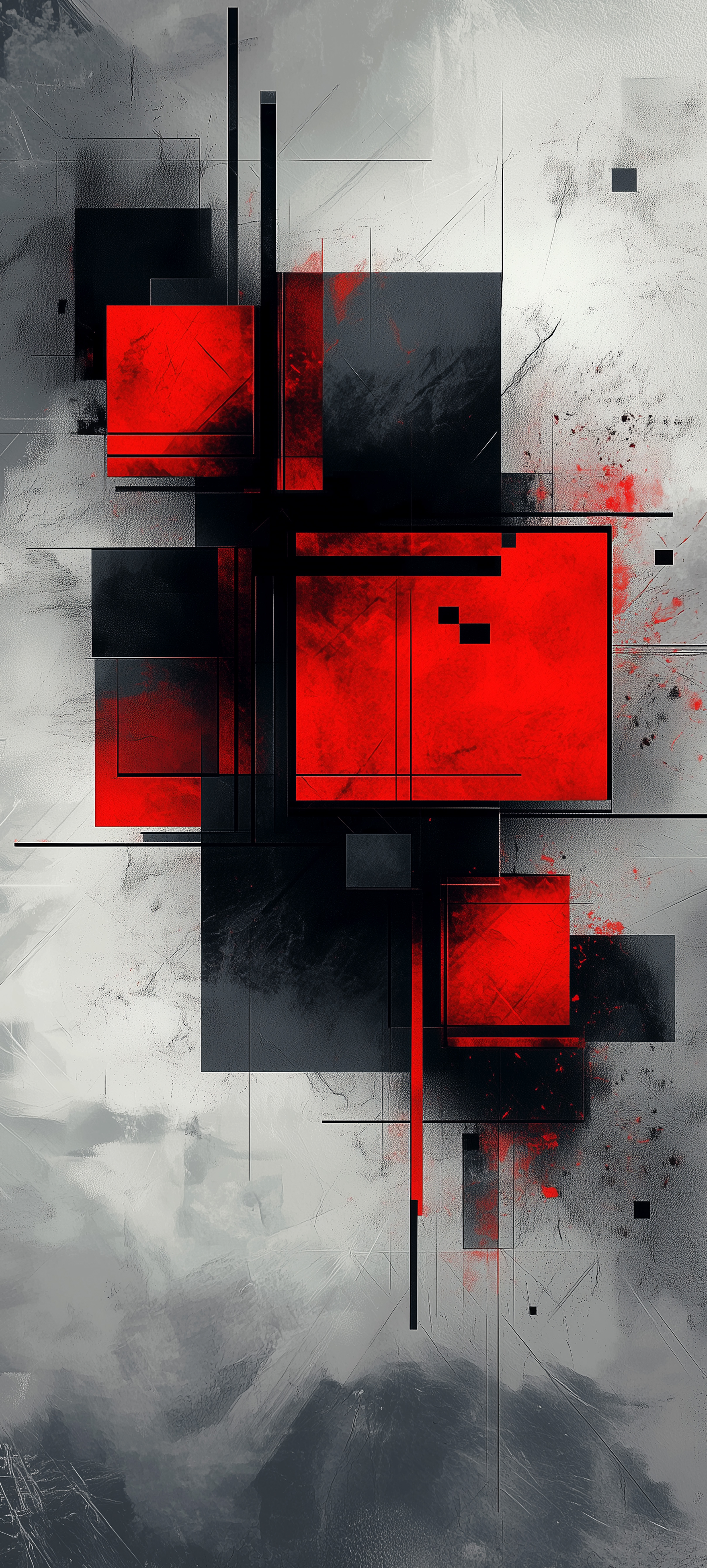 Red and Black Geometry - abstract wallpaper for OpersCraft