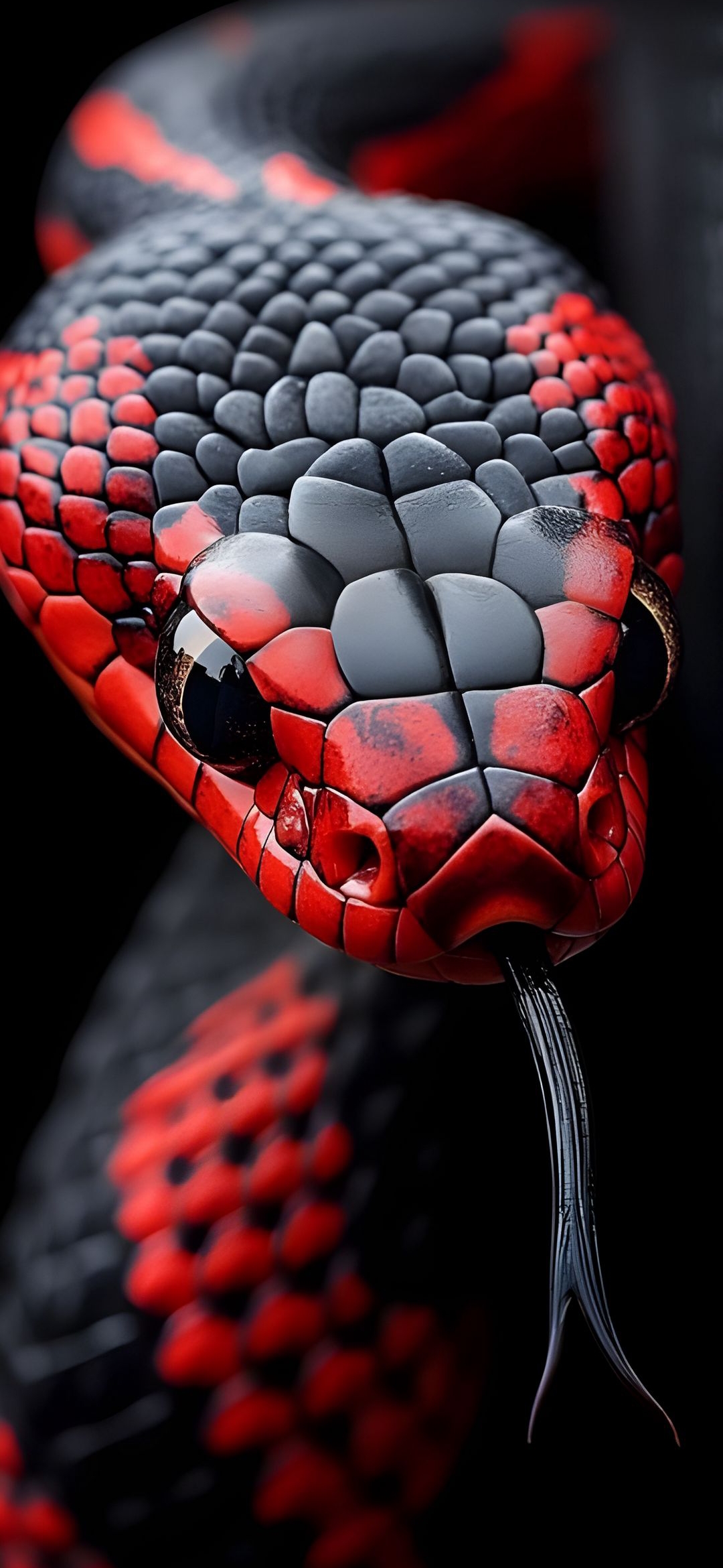 Red and Black Snake - snake wallpaper for OpersCraft