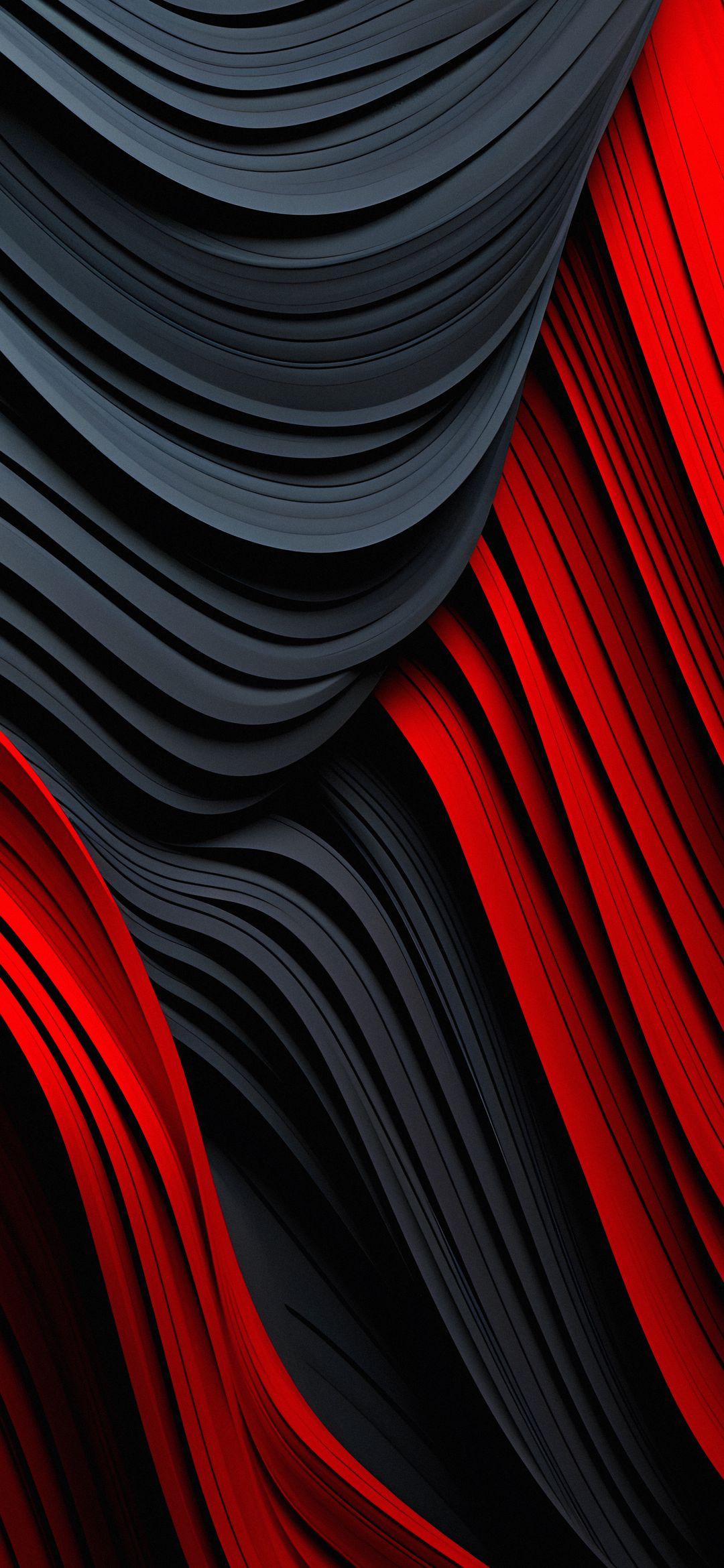 Red and Black Waves - abstract wallpaper for OpersCraft