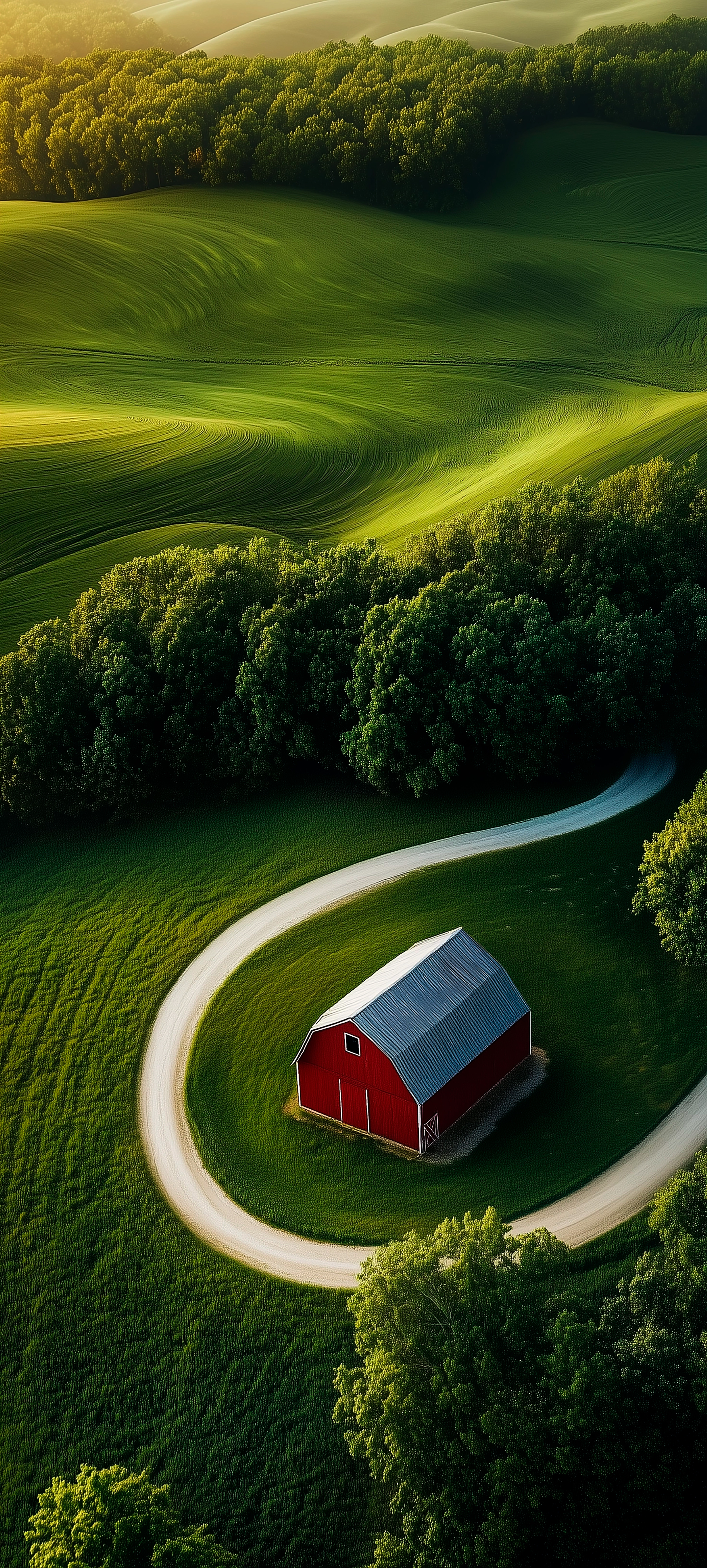 Red Barn Countryside - nature wallpaper for OpersCraft