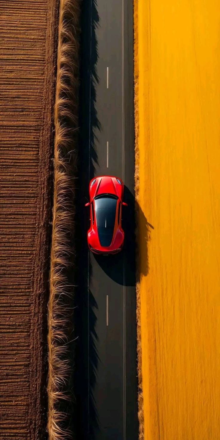 Red Car Country Road - random wallpaper for OpersCraft