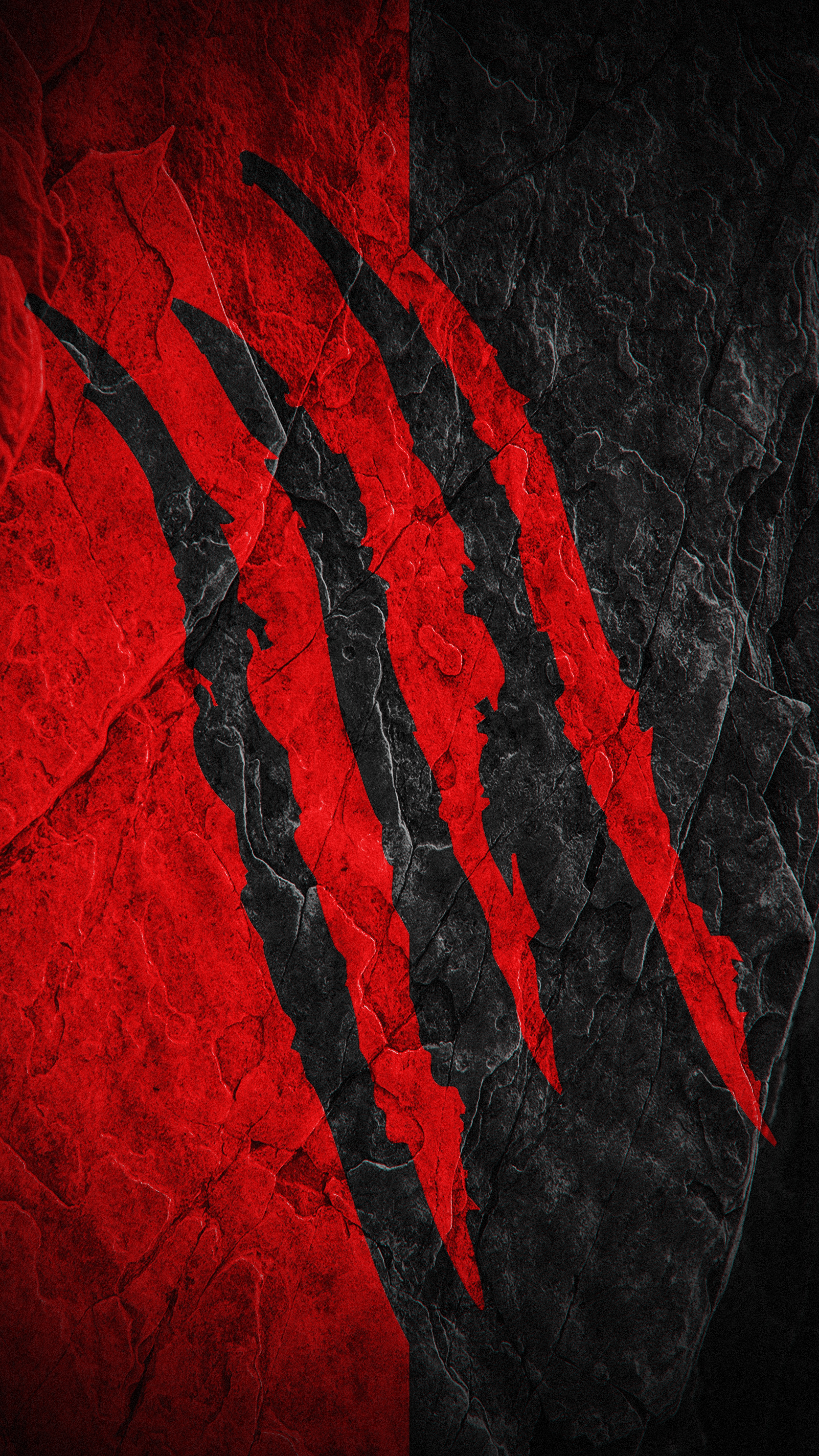Red Claw Marks - abstract wallpaper for OpersCraft
