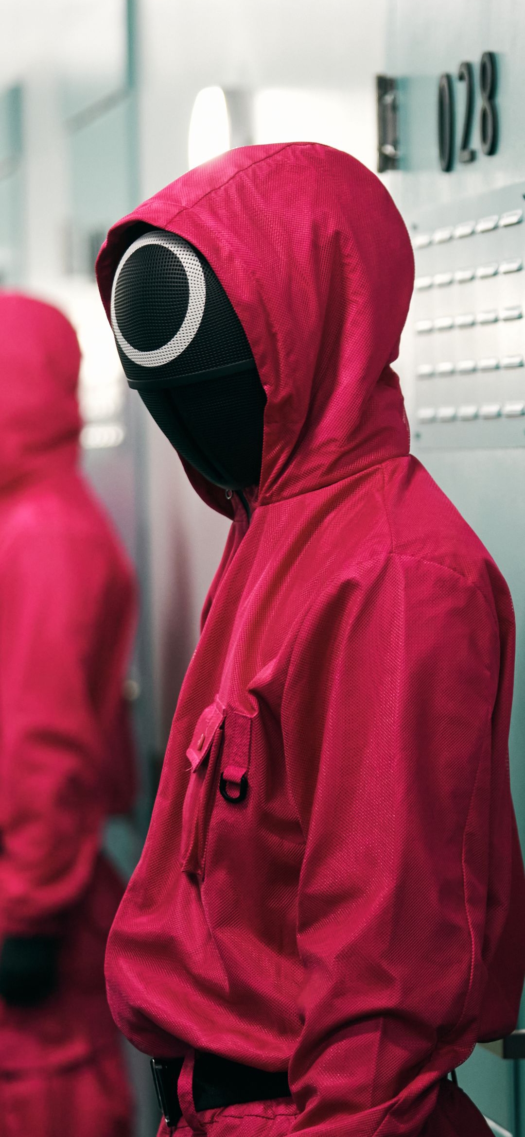 Red Guard Circle Mask - squid game wallpaper for OpersCraft