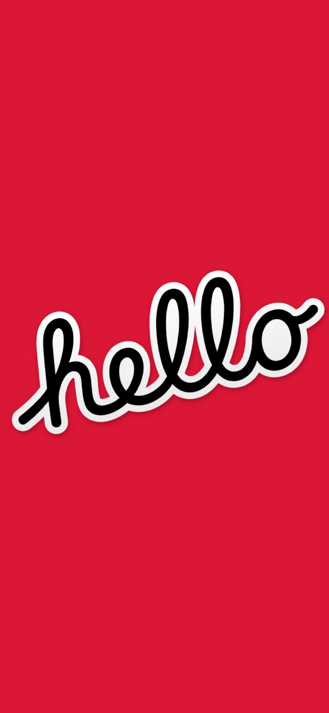 Red Hello Graphic - typography wallpaper for OpersCraft