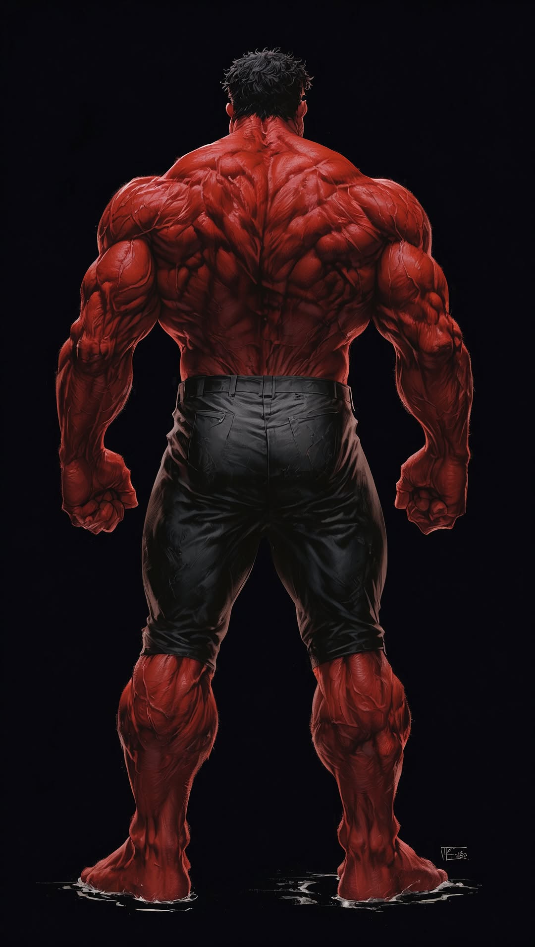 Red Hulk Back View - hulk wallpaper for OpersCraft