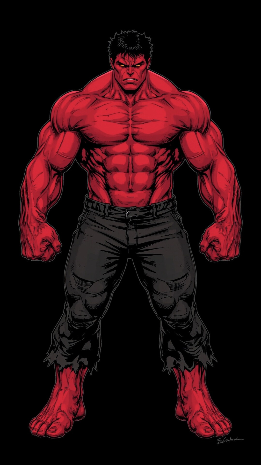 Red Hulk Menacing Pose - hulk wallpaper for OpersCraft