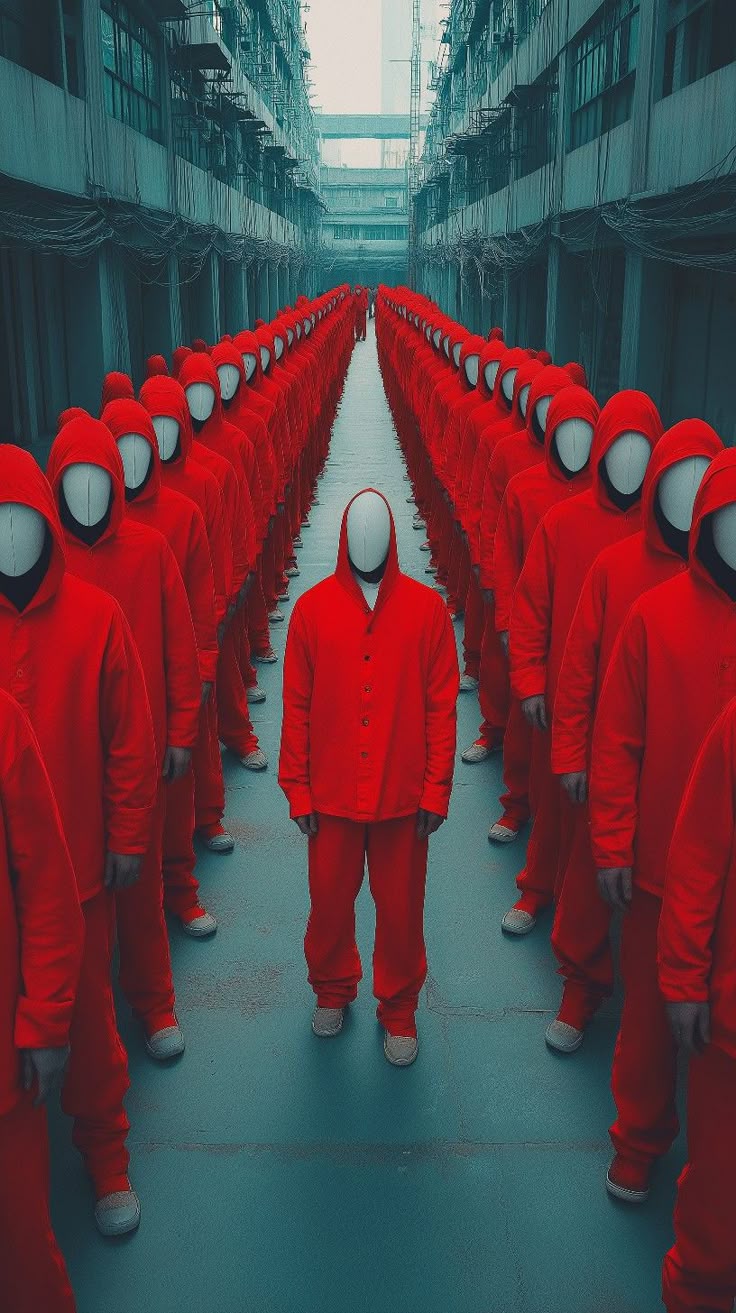 Red Uniformed Crowd - random wallpaper for OpersCraft