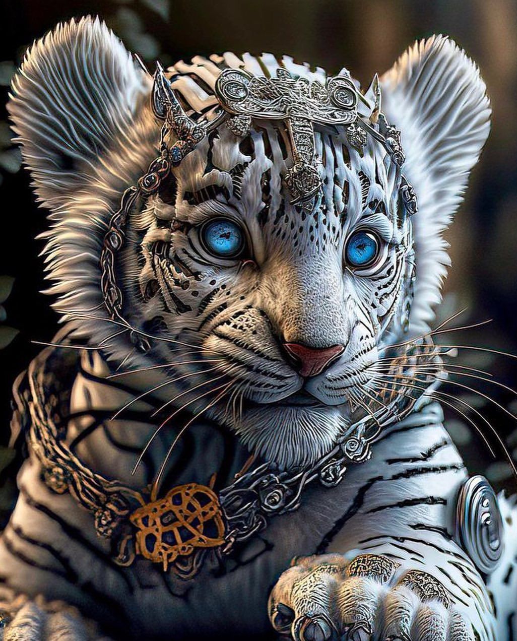 Regal White Tiger - animals wallpaper for OpersCraft