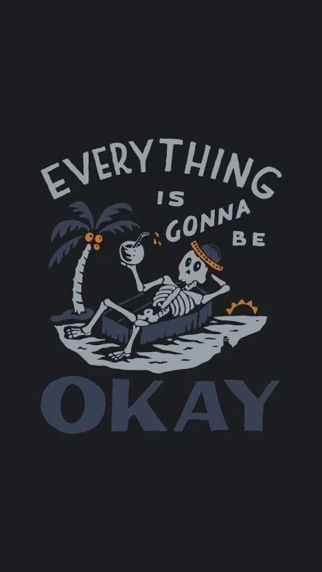Relaxing Skeleton Beach Vibes - funny wallpaper for OpersCraft