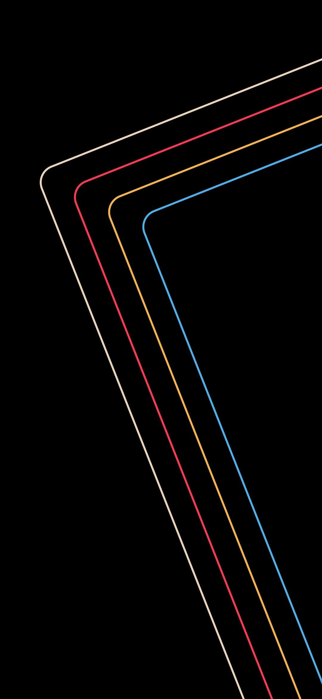 Retro Colored Lines - minimal wallpaper for OpersCraft