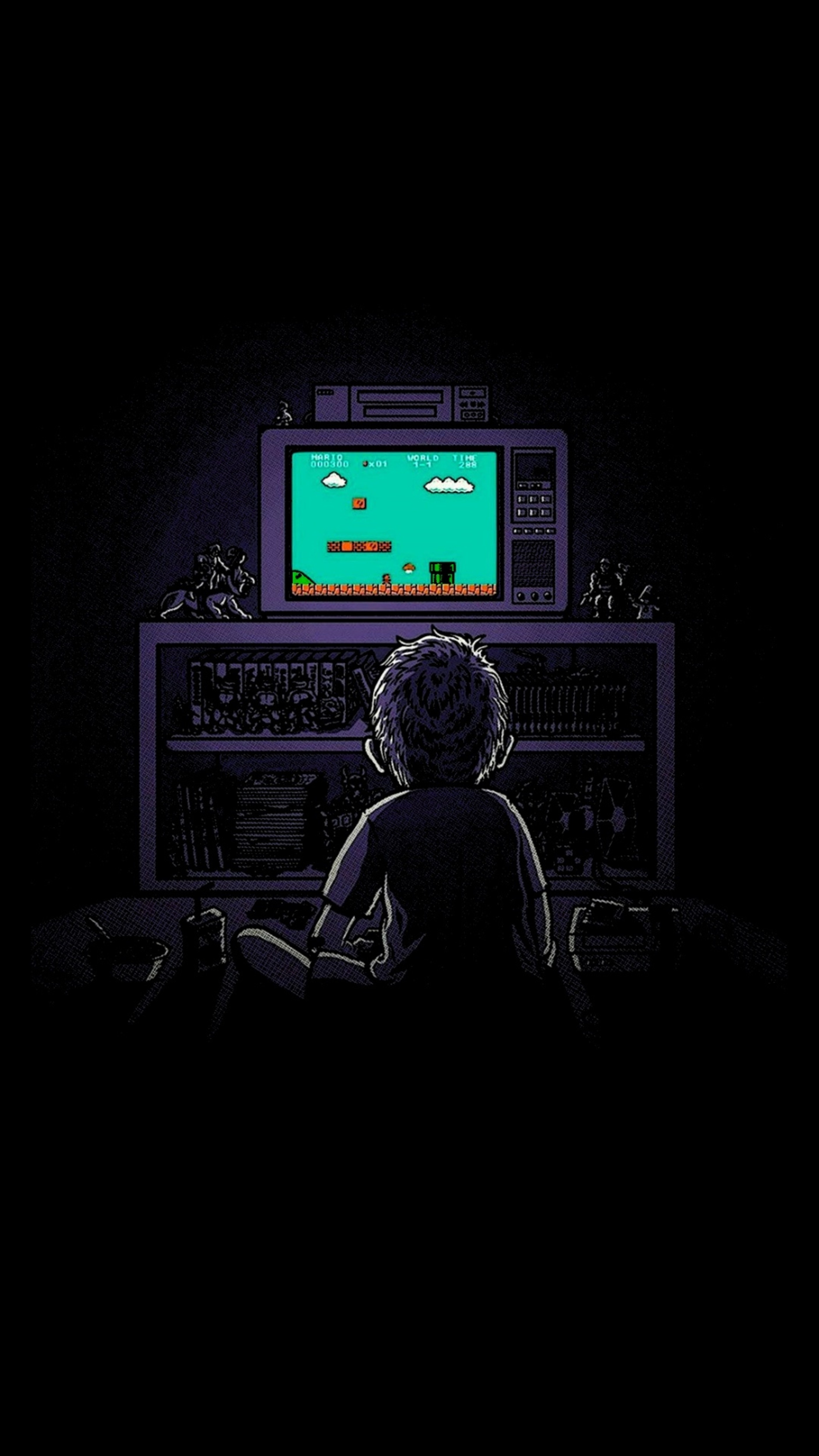 Retro Gaming Night - gaming wallpaper for OpersCraft