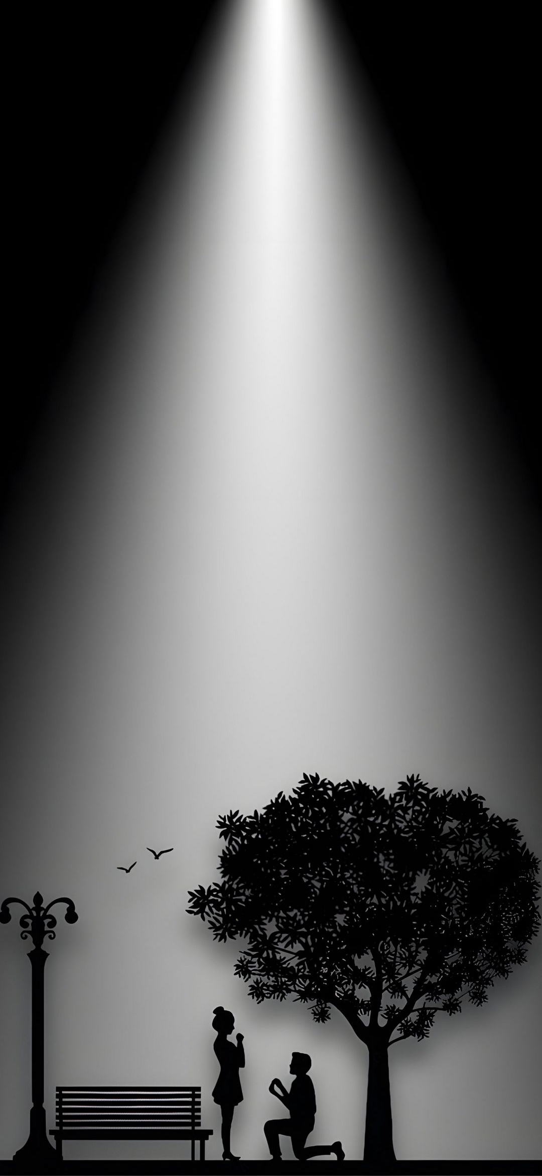 Romantic Proposal Silhouette - random wallpaper for OpersCraft