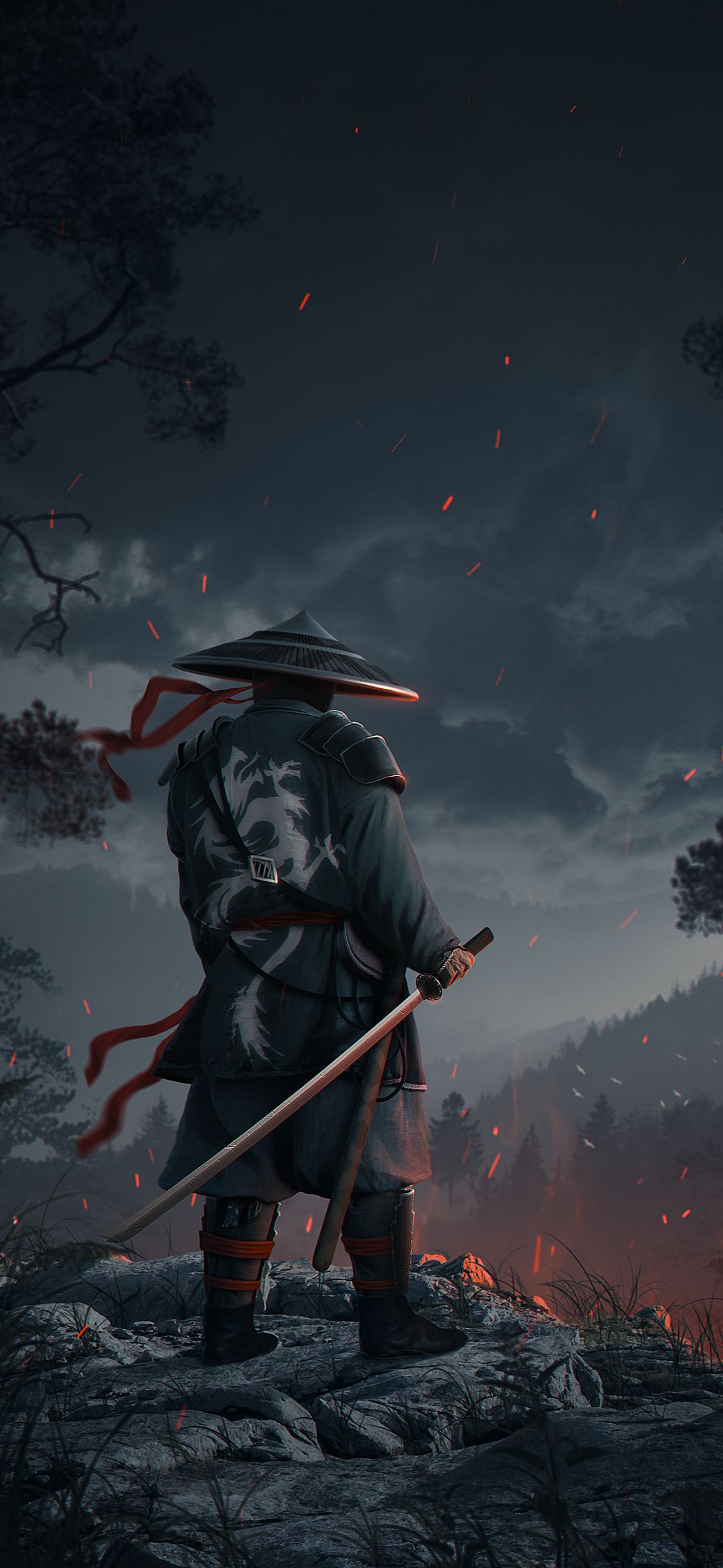 Ronin in the Mist - samurai wallpaper for OpersCraft