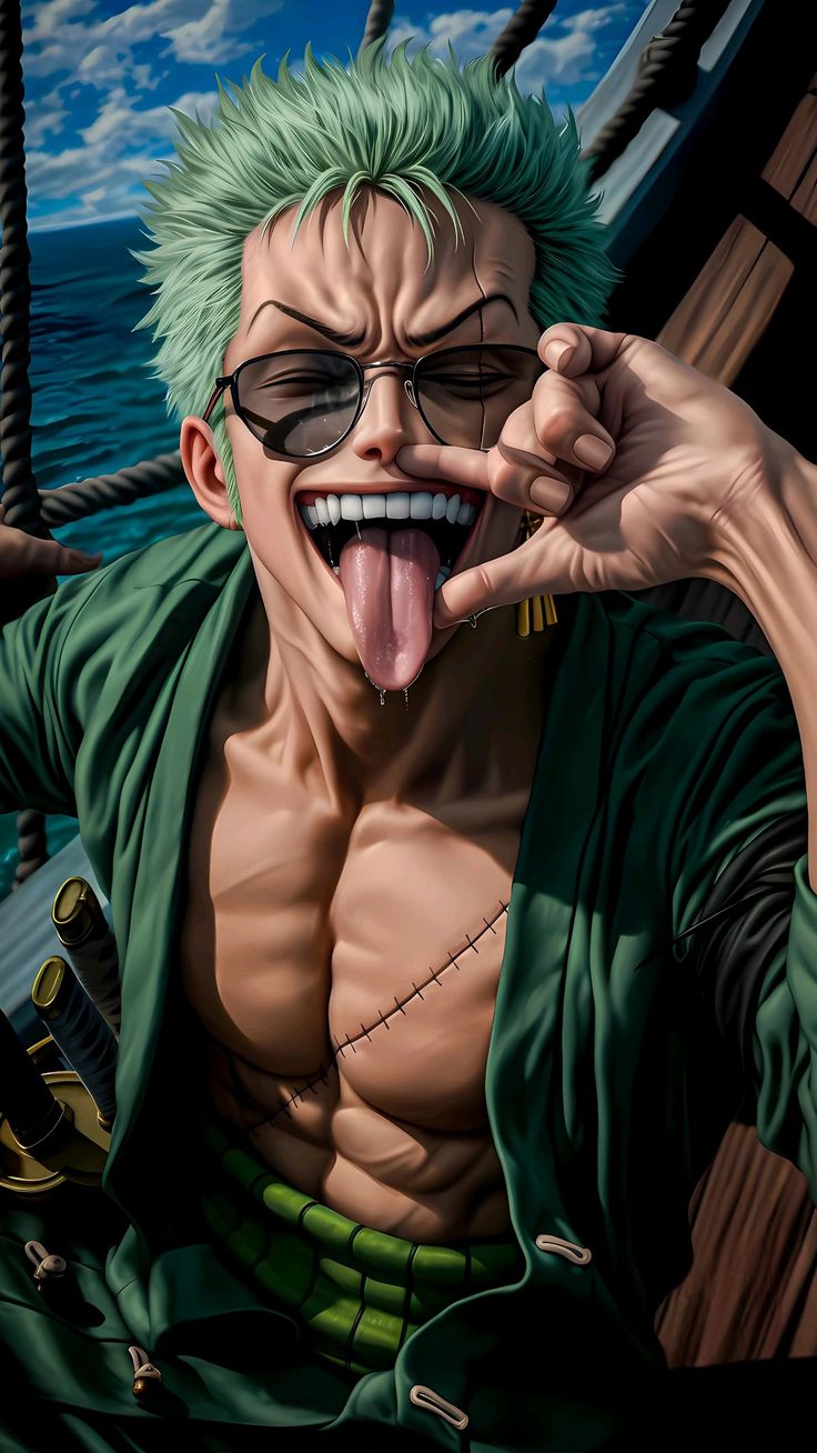 Roronoa_Zoro_Playful_Expression - anime wallpaper for OpersCraft