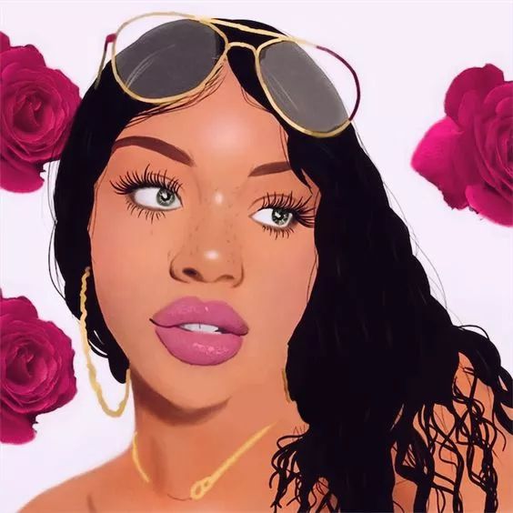 Rose Girl Illustration - girl wallpaper for OpersCraft