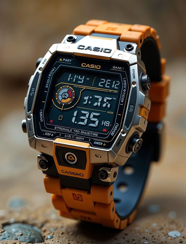 Rugged Orange Casio Watch - random wallpaper for OpersCraft