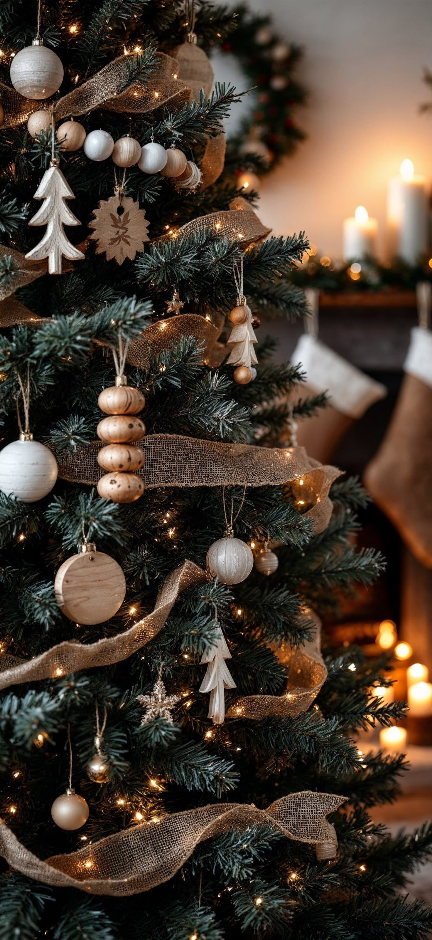 Rustic Christmas Tree - christmas wallpaper for OpersCraft