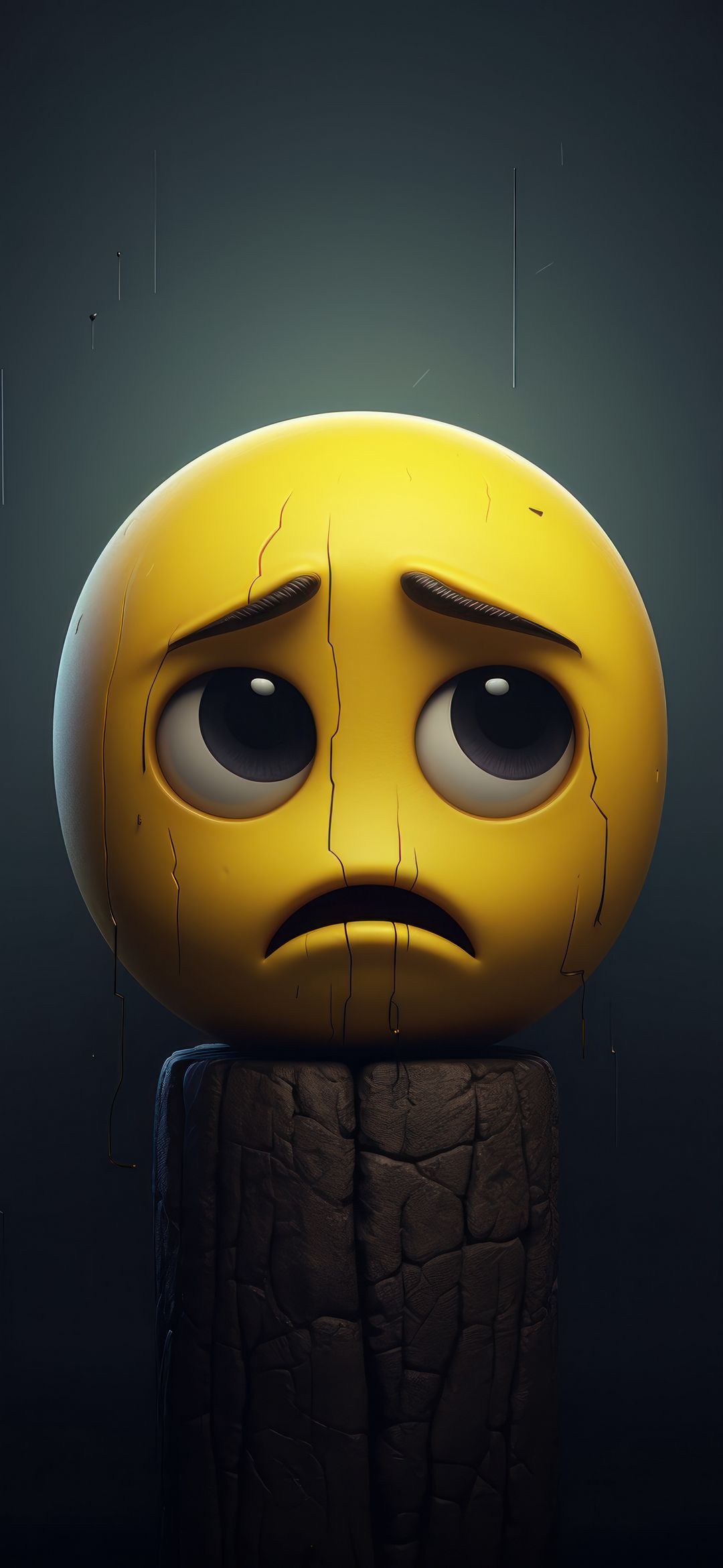 Sad Emoji Portrait - emoji wallpaper for OpersCraft