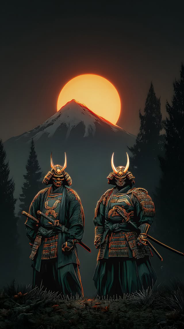 Samurai Sunset Landscape - samurai wallpaper for OpersCraft