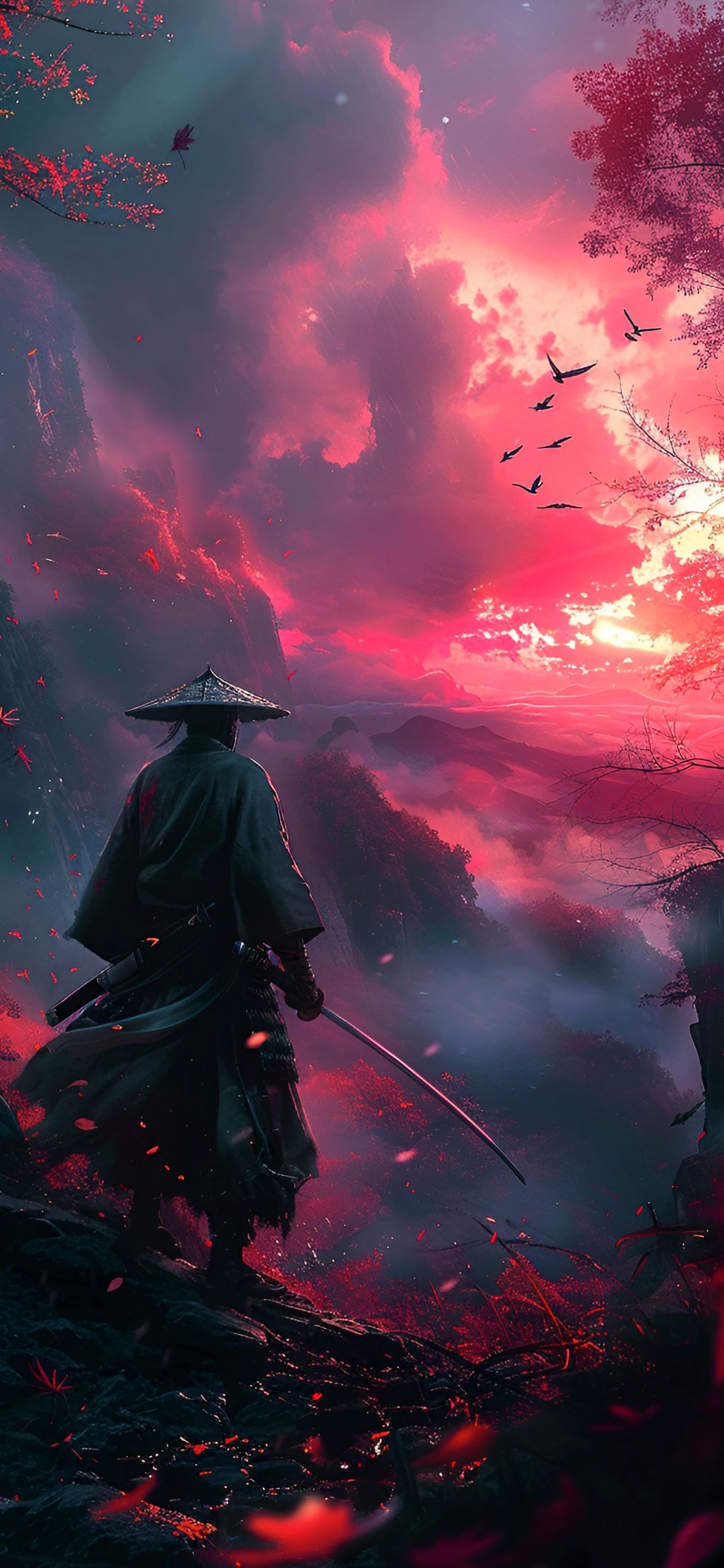 Samurai Sunset Landscape - samurai wallpaper for OpersCraft