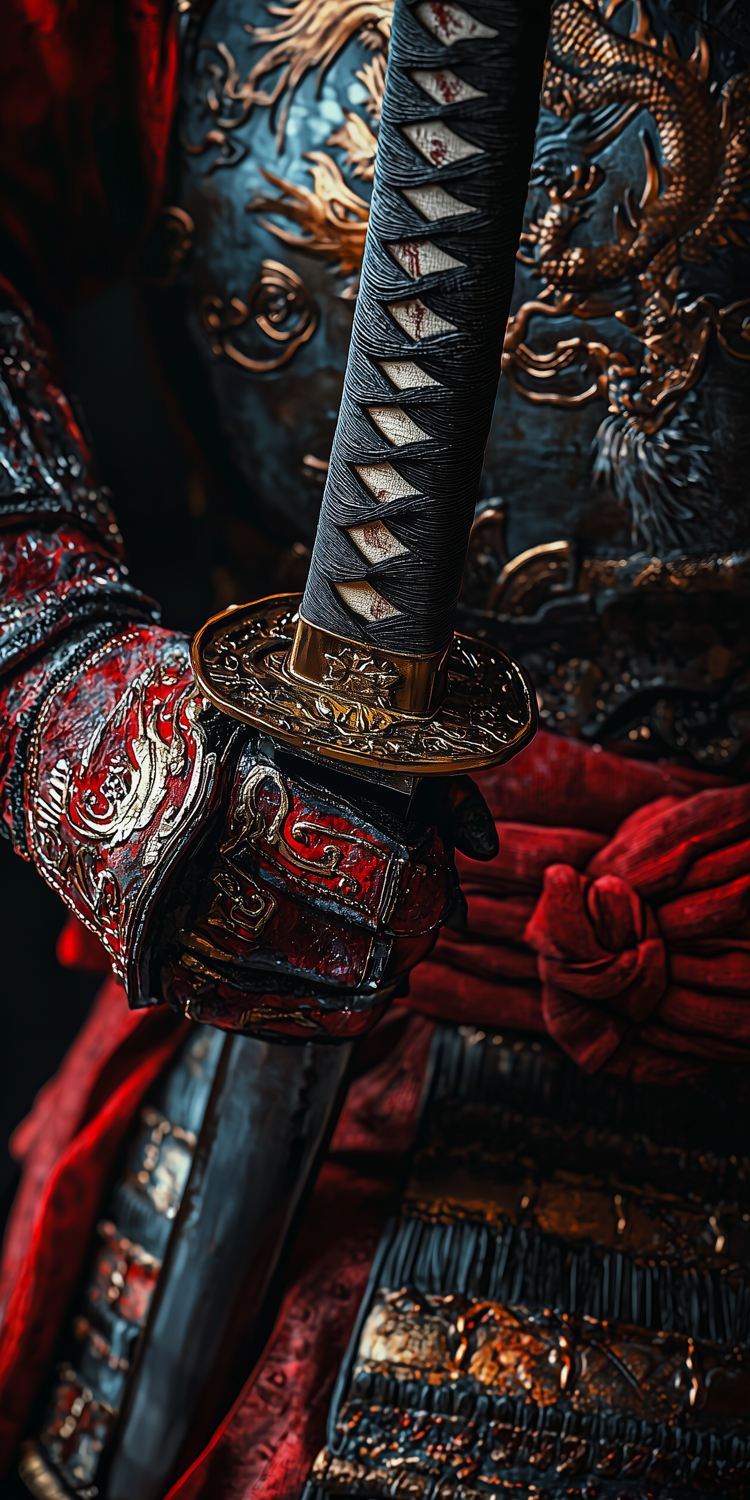 Samurai Sword Close-Up Detail - art wallpaper for OpersCraft