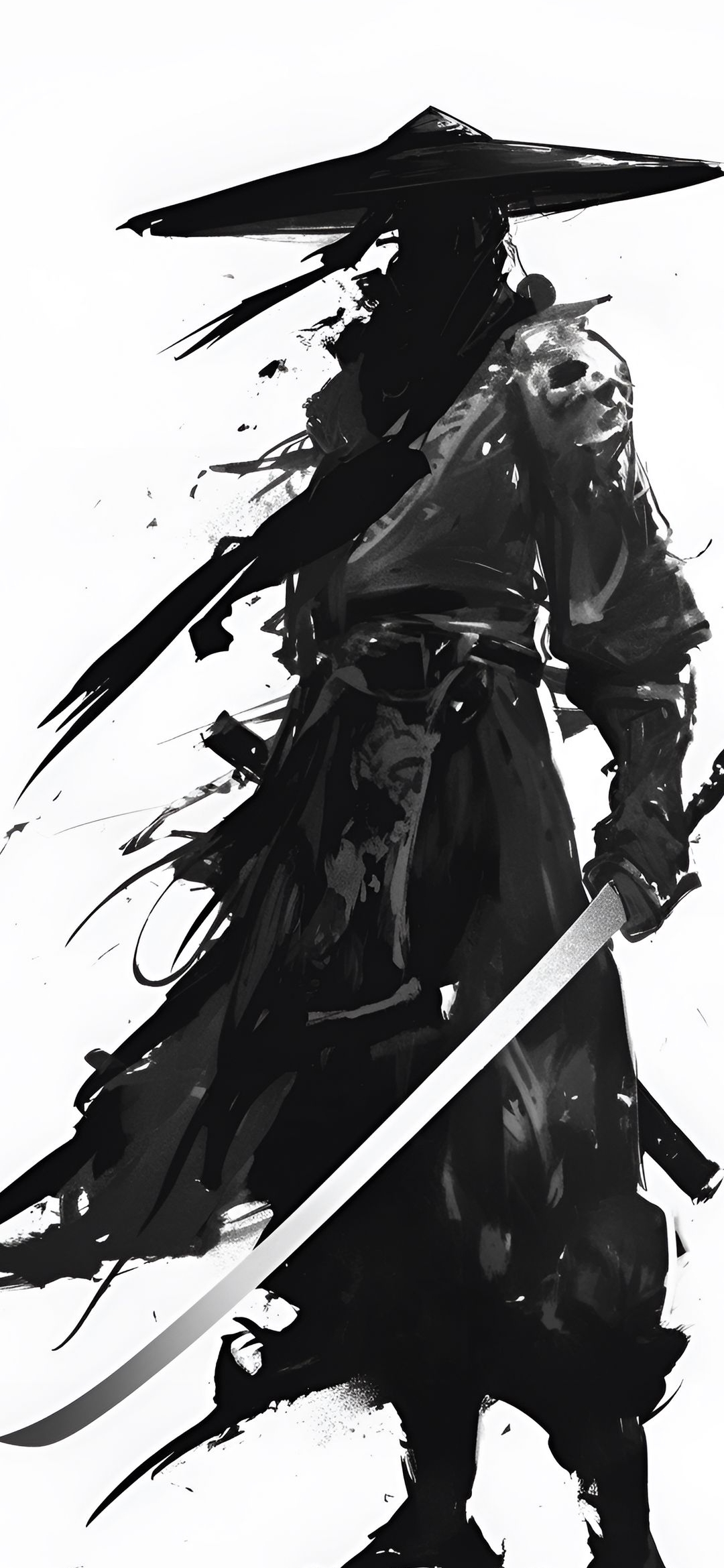 Samurai Warrior Ink Art - samurai wallpaper for OpersCraft