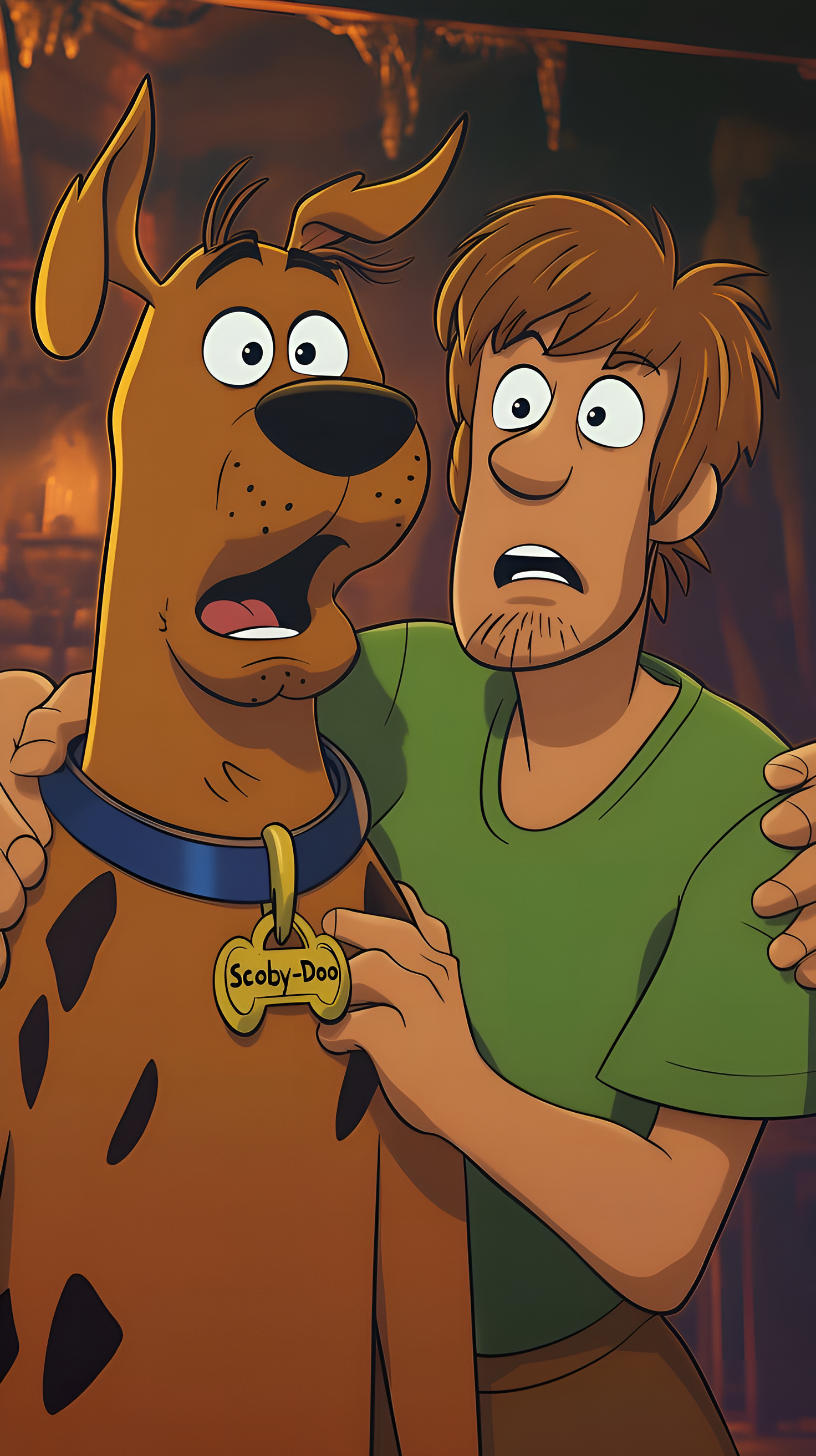 Scared Shaggy and Scooby - cartoon wallpaper for OpersCraft