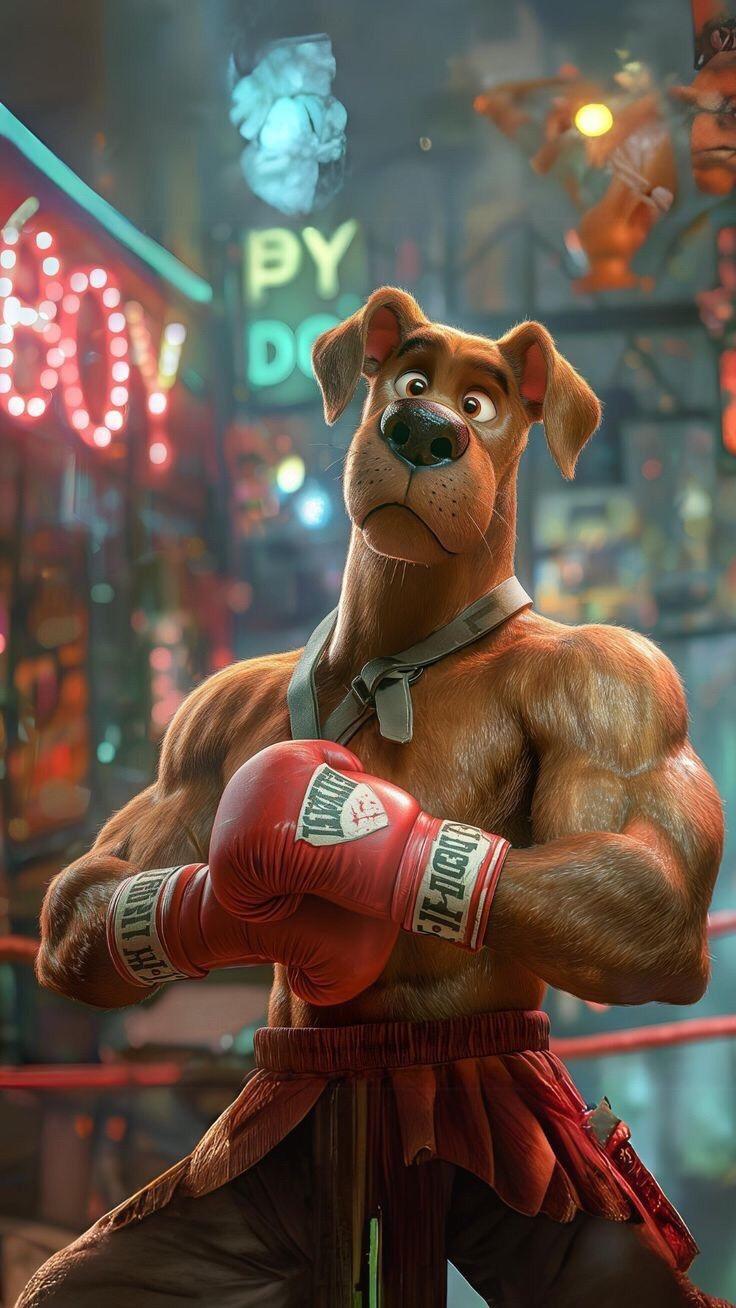 Scooby-Doo Boxing Champ - cartoon wallpaper for OpersCraft