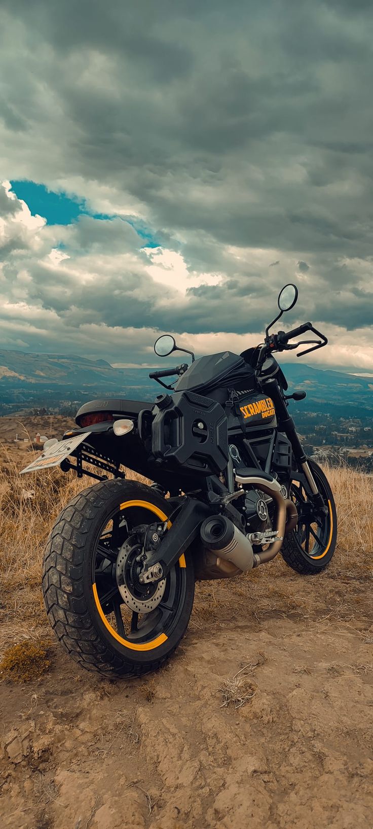 Scrambler Motorcycle Overlook - motorcycle wallpaper for OpersCraft