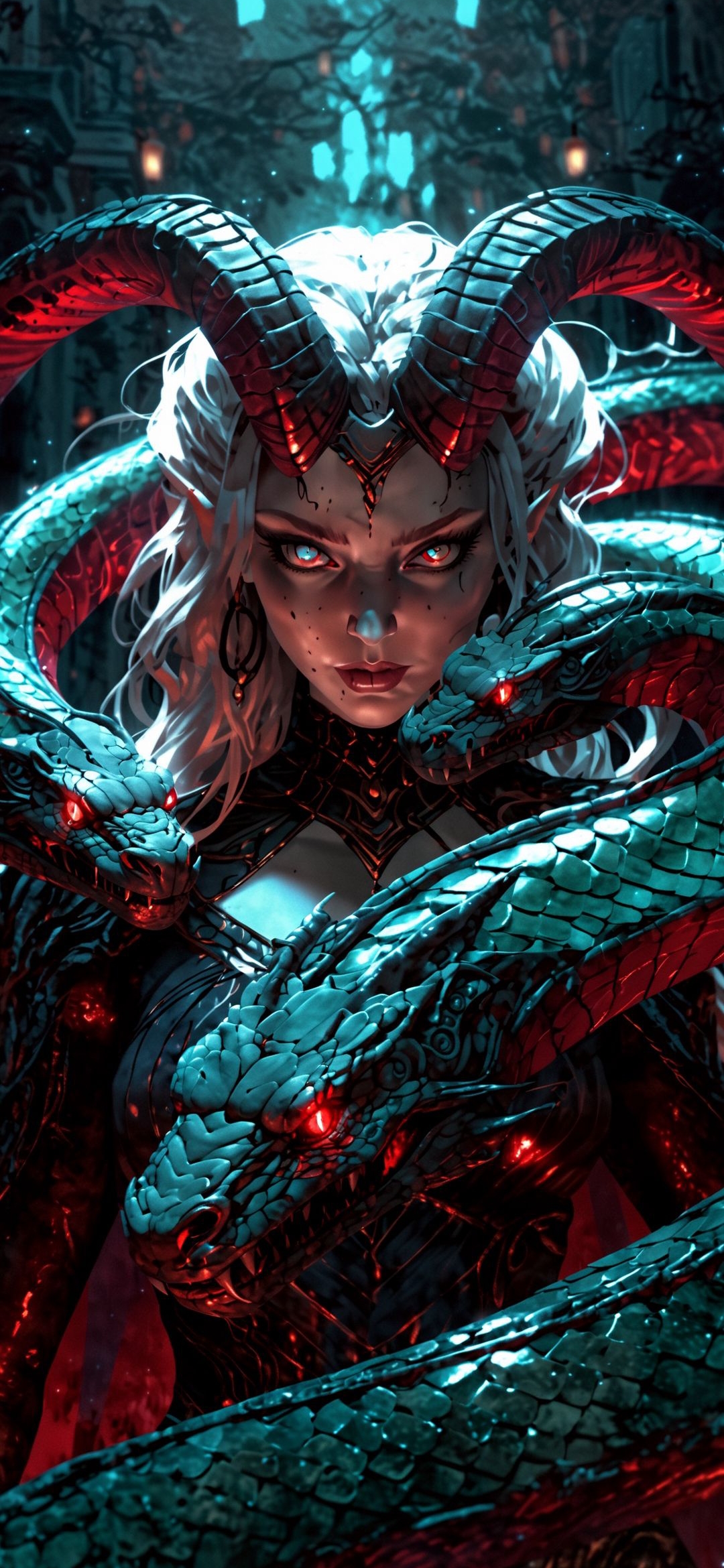 Serpent Queen's Gaze - fantasy wallpaper for OpersCraft