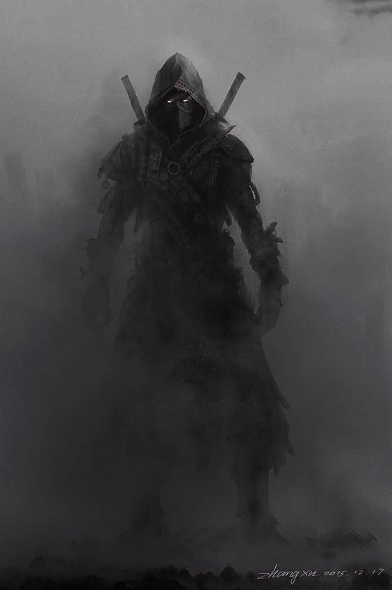 Shadow Assassin in Mist - warrior wallpaper for OpersCraft
