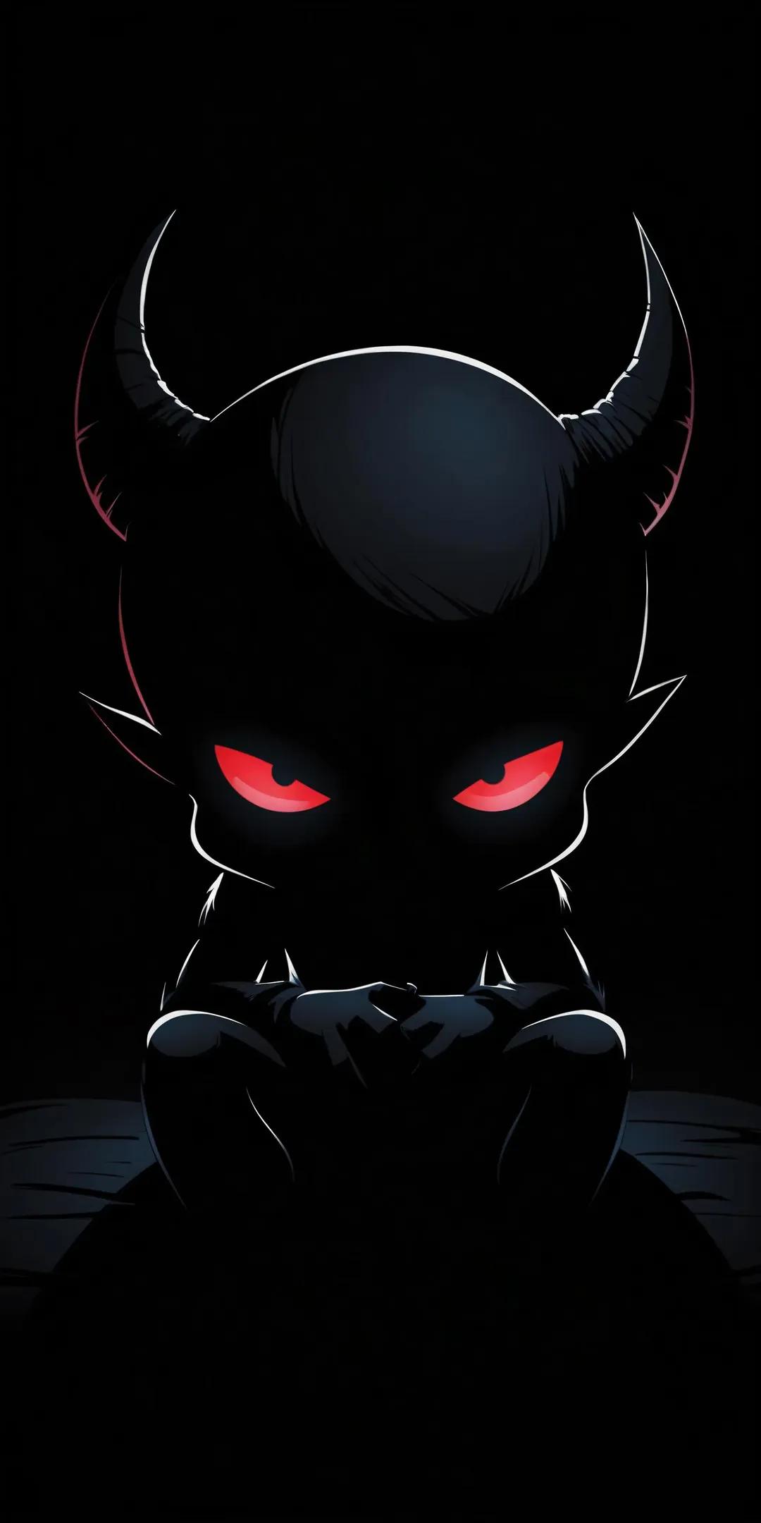 Shadow Demon Red Eyes - random wallpaper for OpersCraft