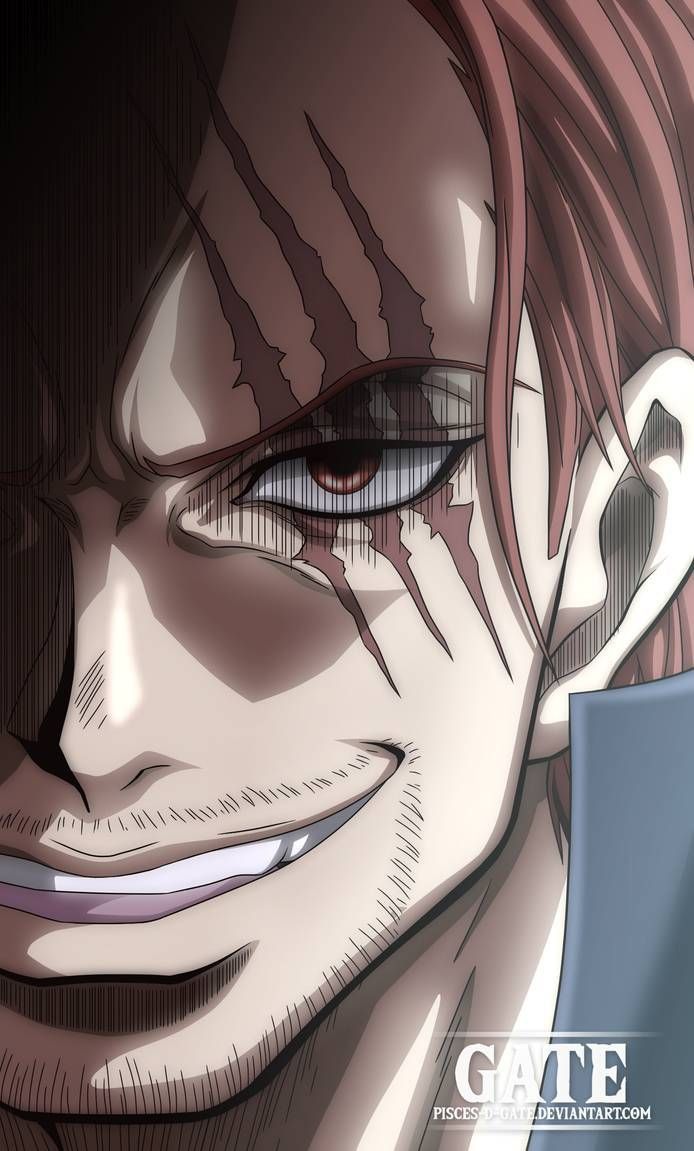 Shanks Close-Up Grin - one piece wallpaper for OpersCraft