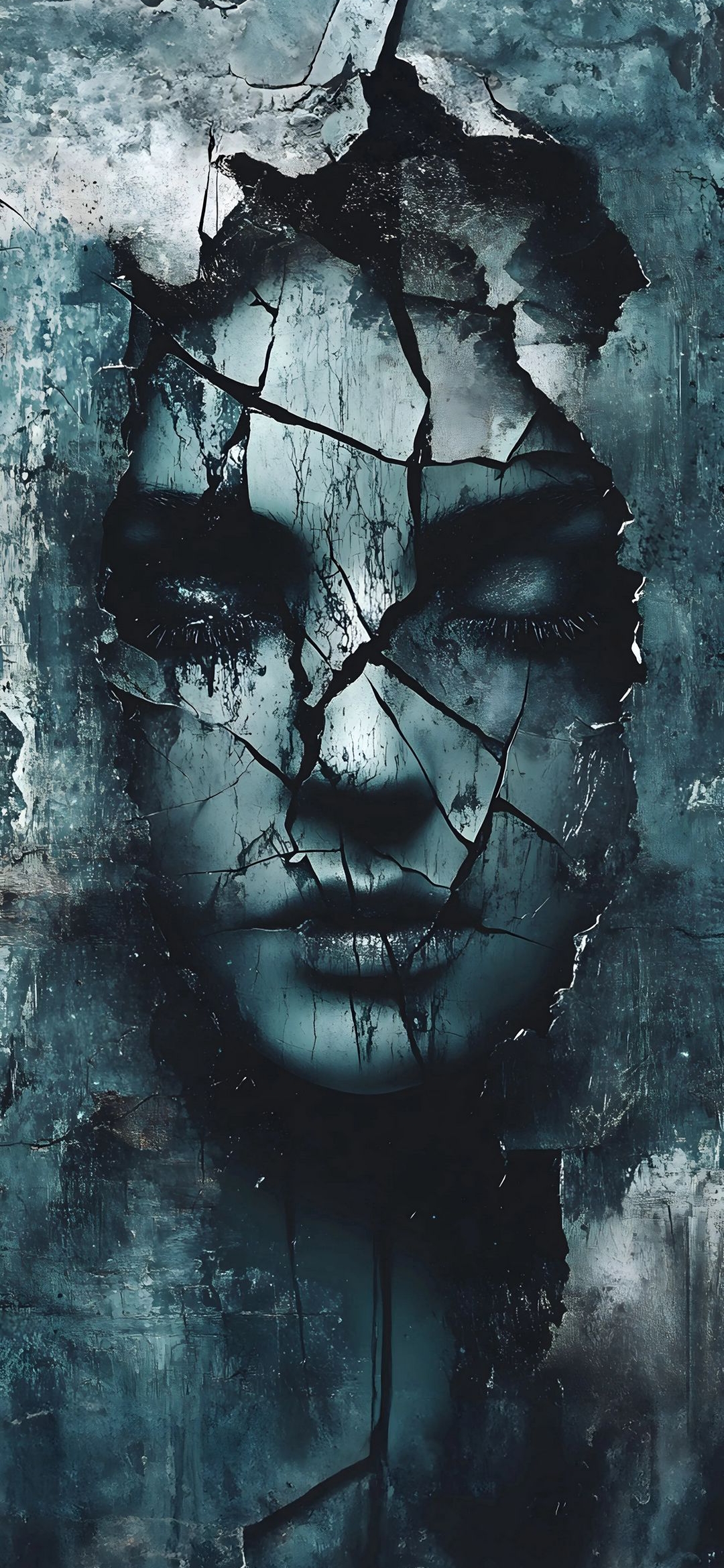 Shattered Face Illusion - surreal wallpaper for OpersCraft