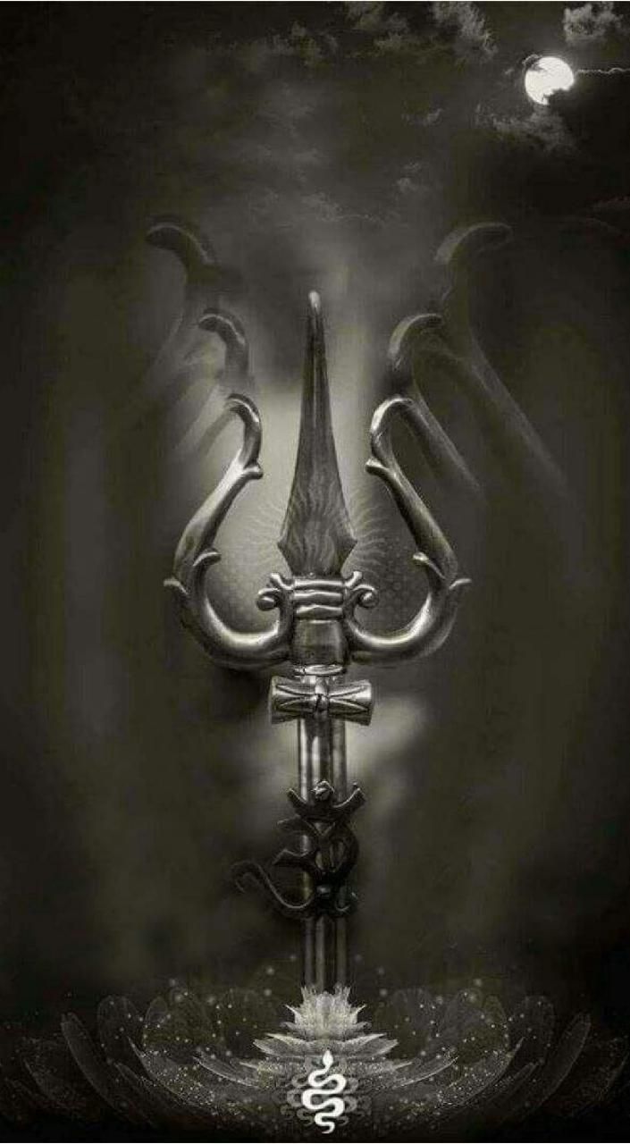 Shiva's Trident Moonlight - hindu wallpaper for OpersCraft