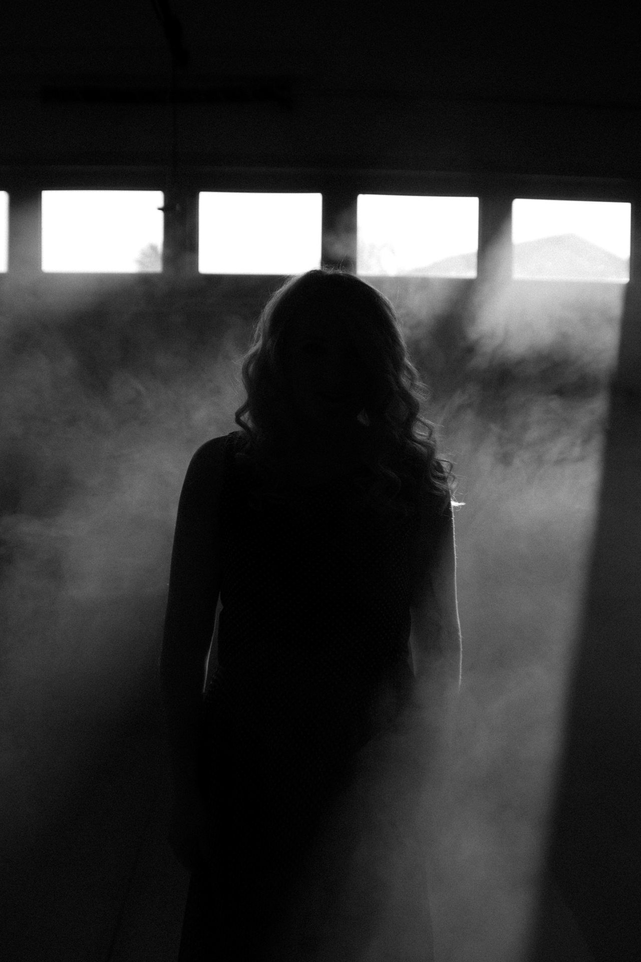 Silhouette in Smoke - abstract wallpaper for OpersCraft