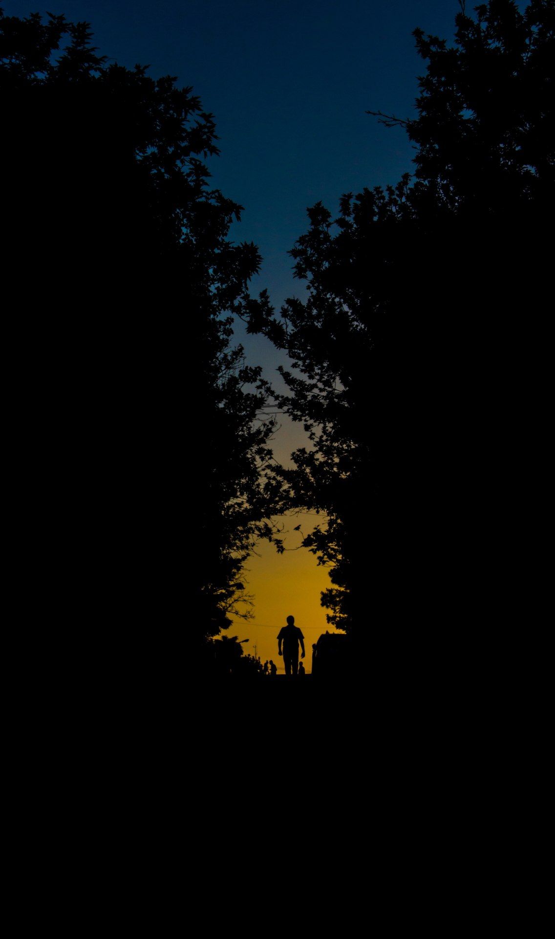 Silhouette Sunset Walk - silhouette wallpaper for OpersCraft
