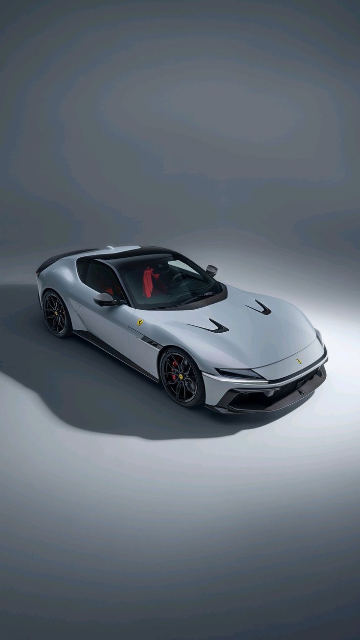 Silver Ferrari Studio Shot - ferrari wallpaper for OpersCraft