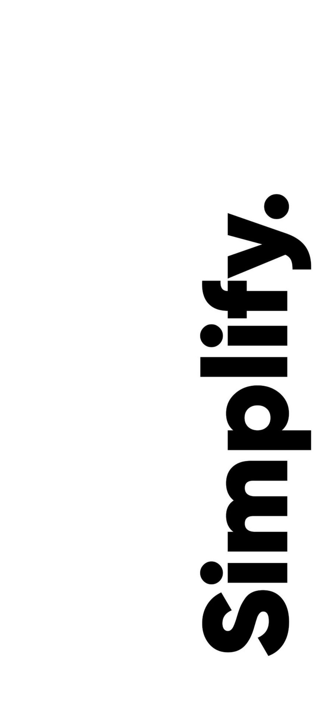 Simplify Black and White - typography wallpaper for OpersCraft