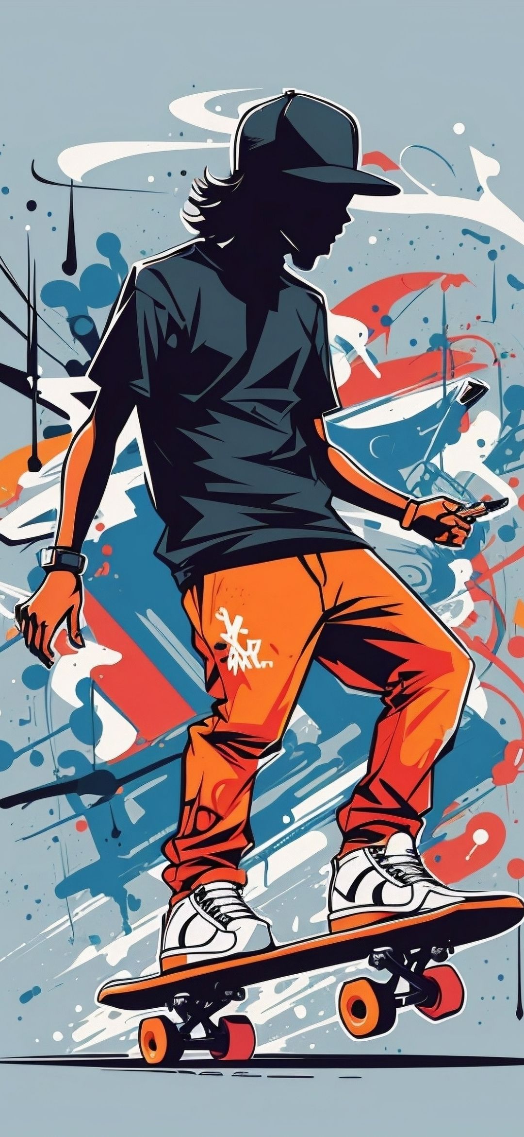 Skater Boy Graffiti Art - skateboard wallpaper for OpersCraft