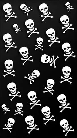 Skull and Crossbones Pattern - gothic wallpaper for OpersCraft