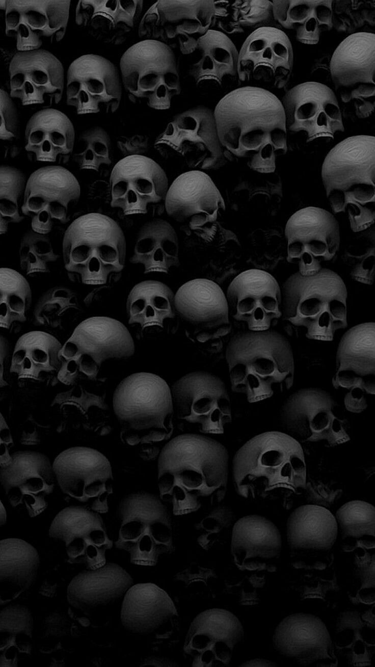 Skull Pile Darkness - gothic wallpaper for OpersCraft