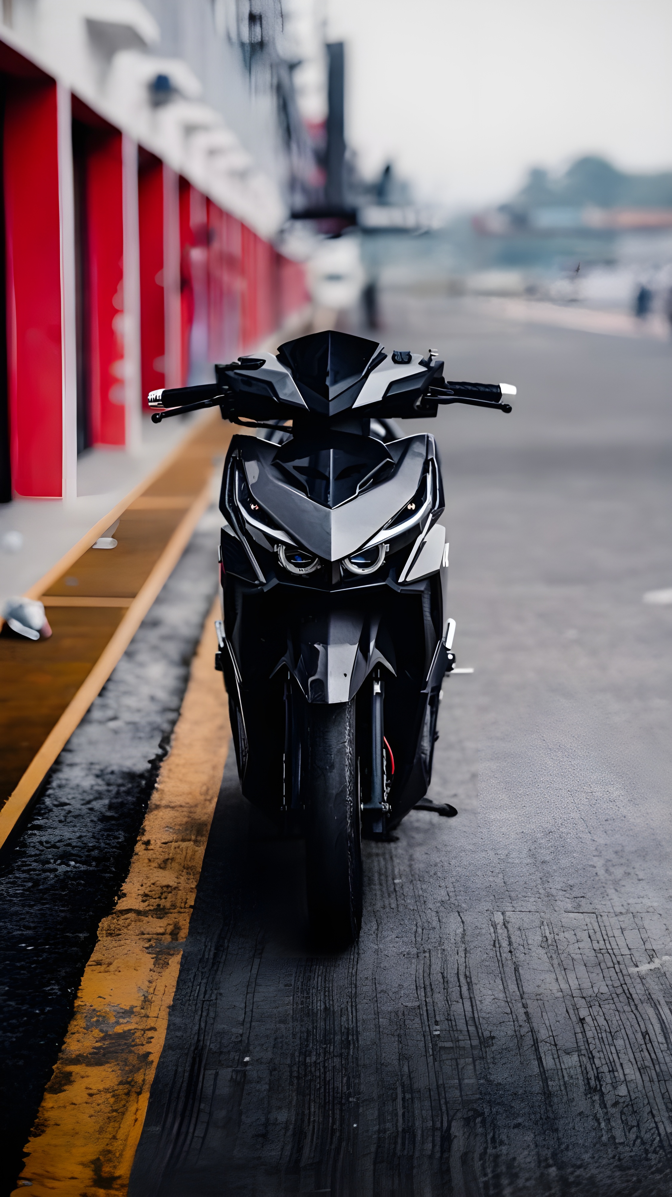 Sleek Black Motorcycle - motorcycle wallpaper for OpersCraft