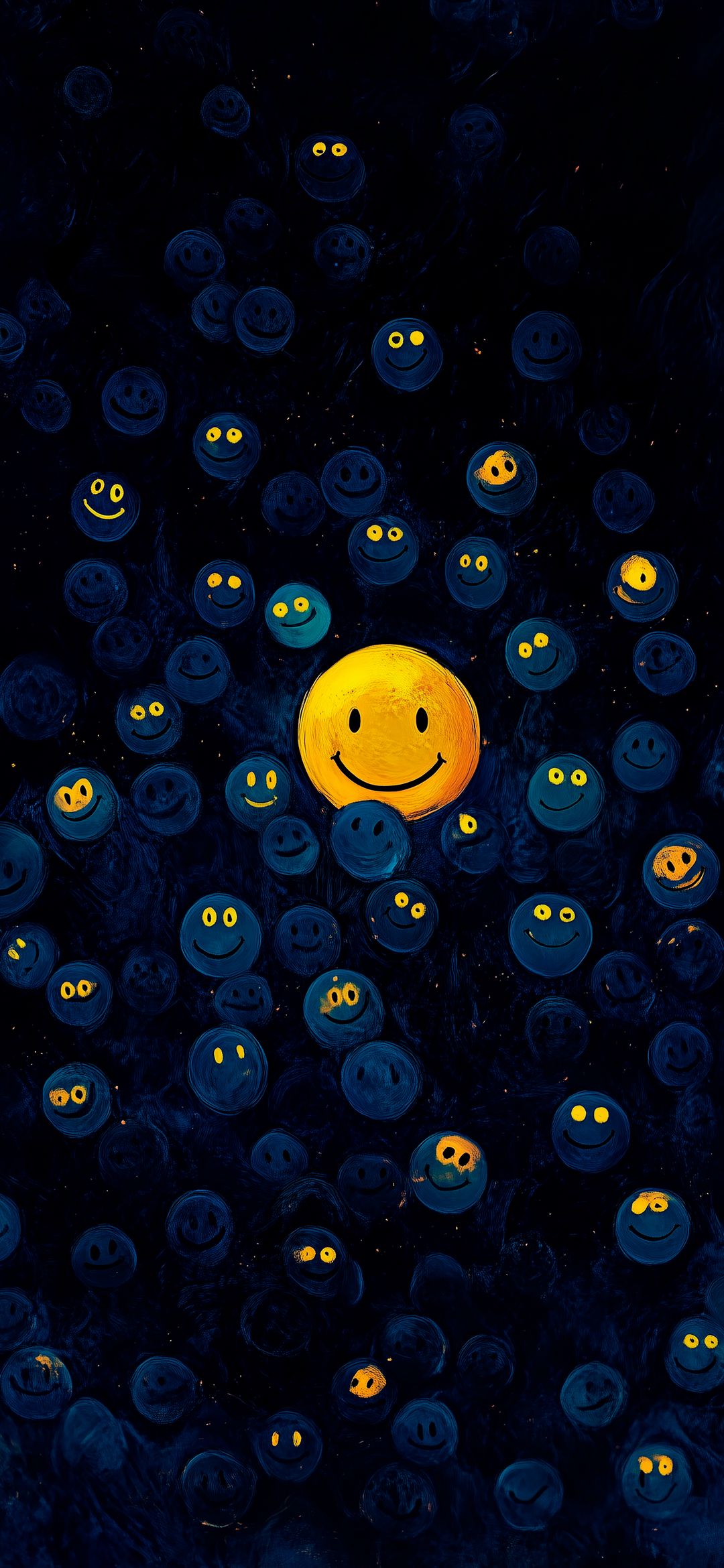 Smiley Faces Night - emoji wallpaper for OpersCraft