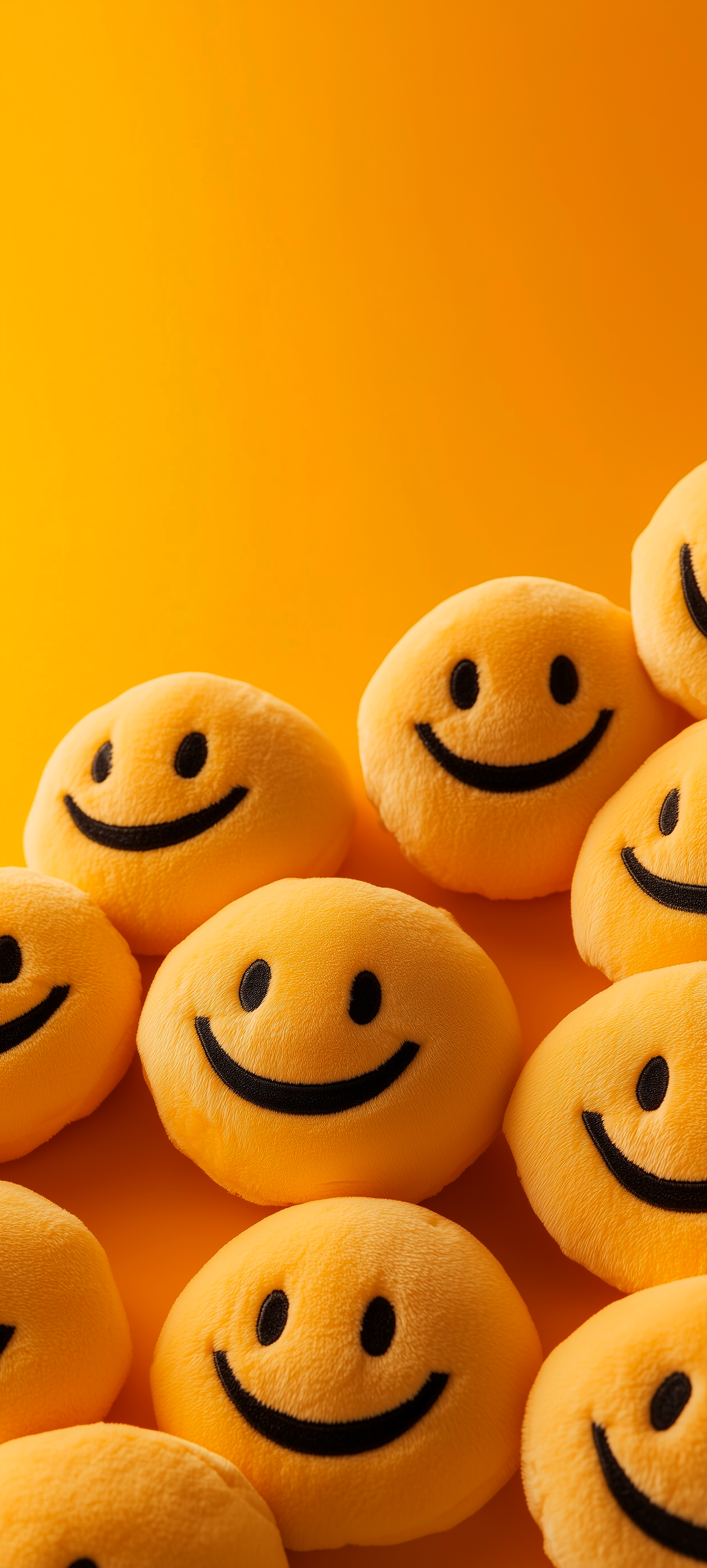 Smiley Faces on Yellow - abstract wallpaper for OpersCraft