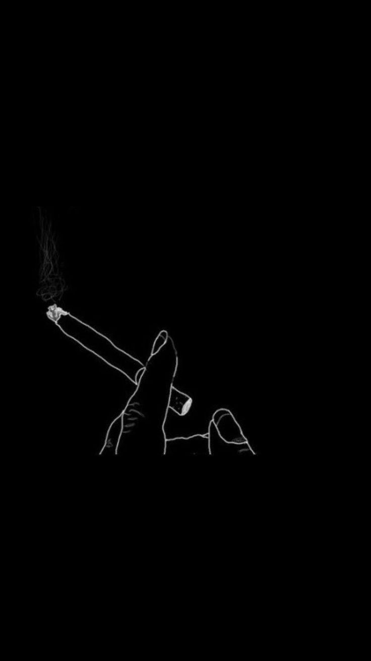 Smoking Hand Silhouette - ghetto wallpaper for OpersCraft