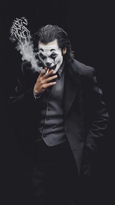 Smoking Joker Portrait - joker wallpaper for OpersCraft