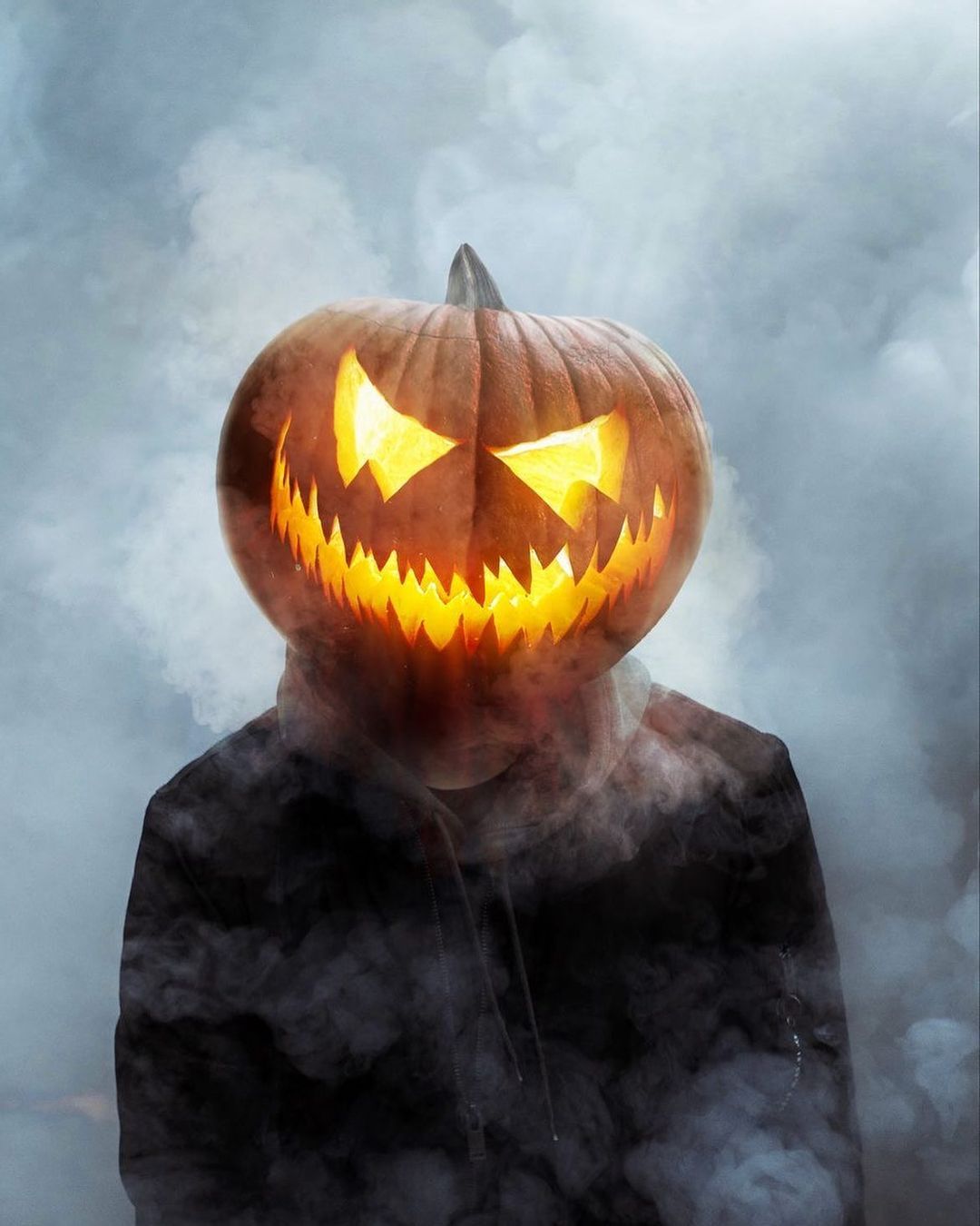 Smoky Pumpkin Head - halloween wallpaper for OpersCraft